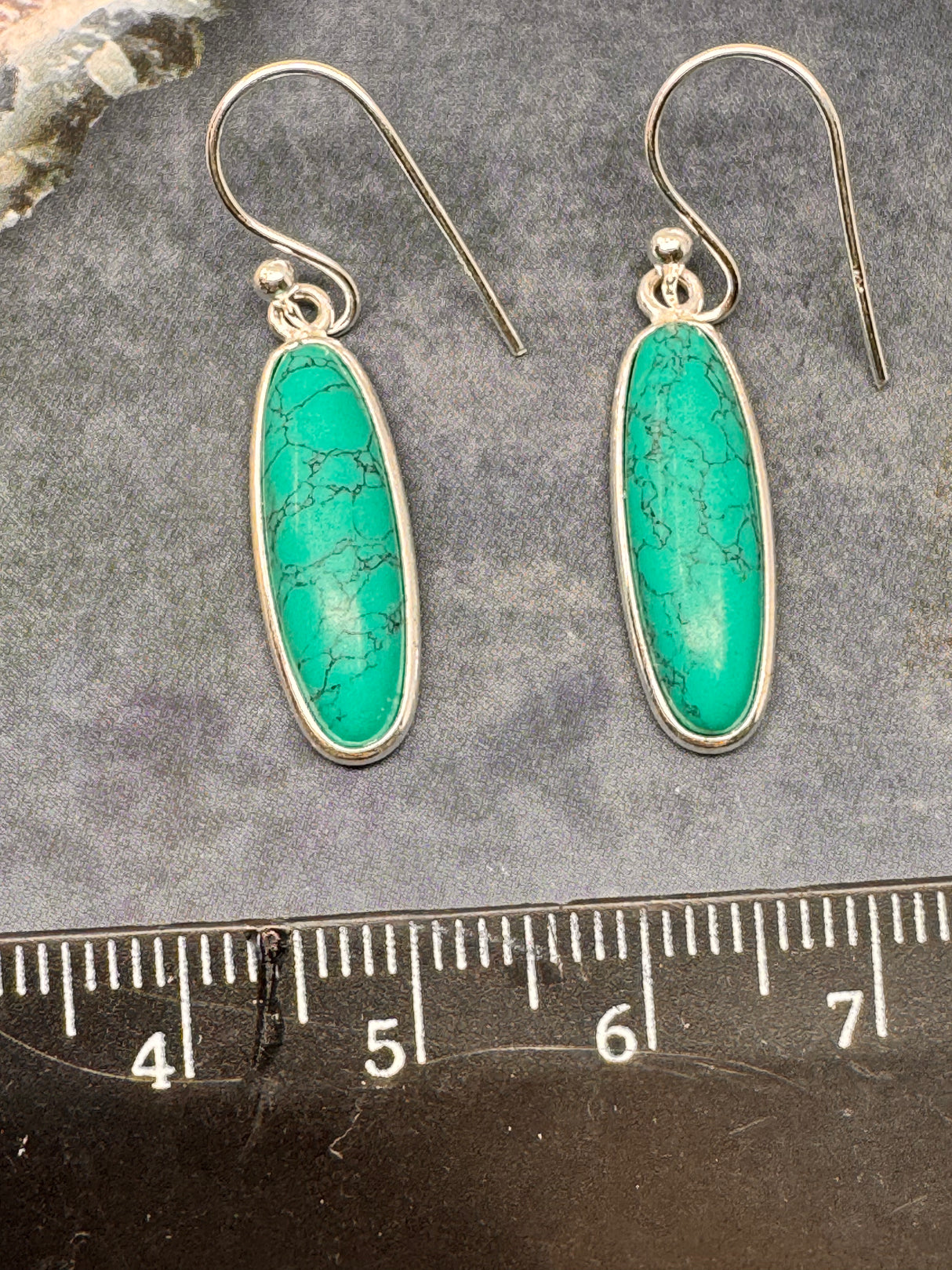 Turquoise Tibet Silver Earrings - "I express myself from a place of calmness, love, and truth."