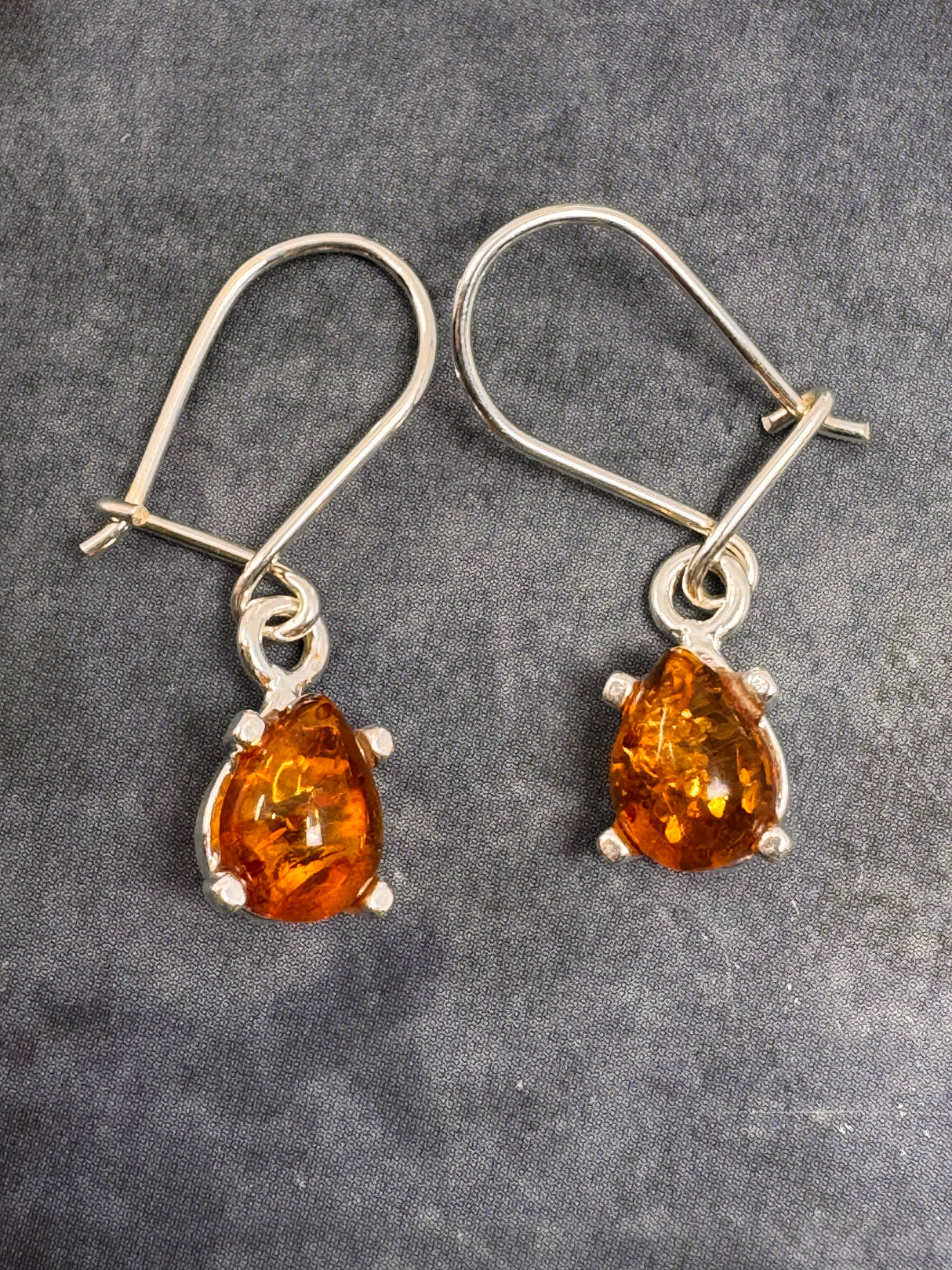Amber Silver Stud Earring - on Sale Inspired By 3 Australia