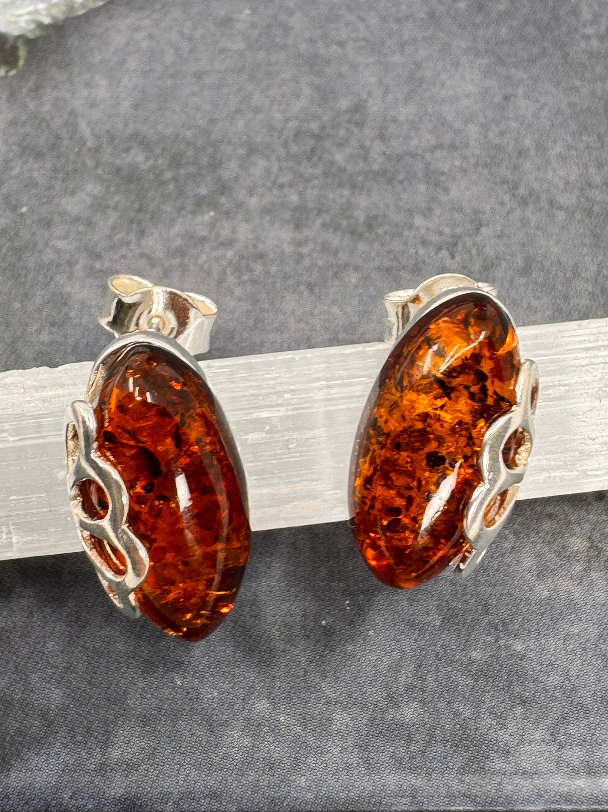Amber Silver Earrings - on Sale Inspired By 3 Australia