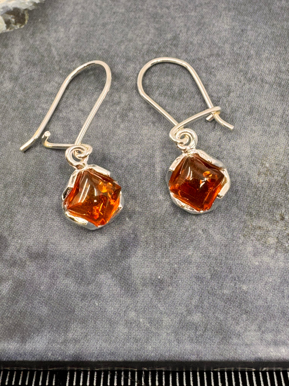 Amber Silver Drop Earrings - on Sale Inspired By 3 Australia
