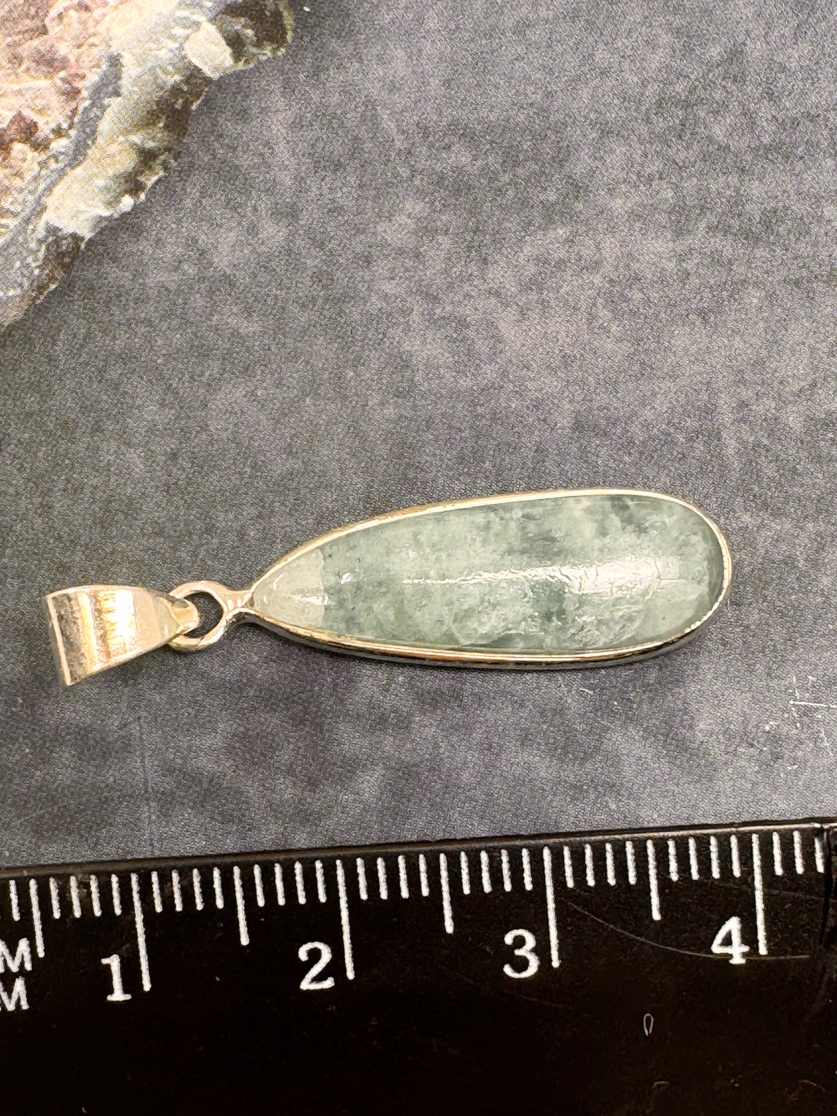 Aquamarine Silver Pendant & Chain - “I clearly and calmly express my most authentic truth”.