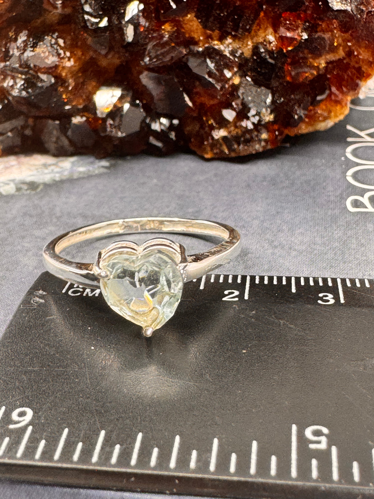 Blue Topaz Silver Ring Size 10 - "I communicate my thoughts with confidence and clarity."
