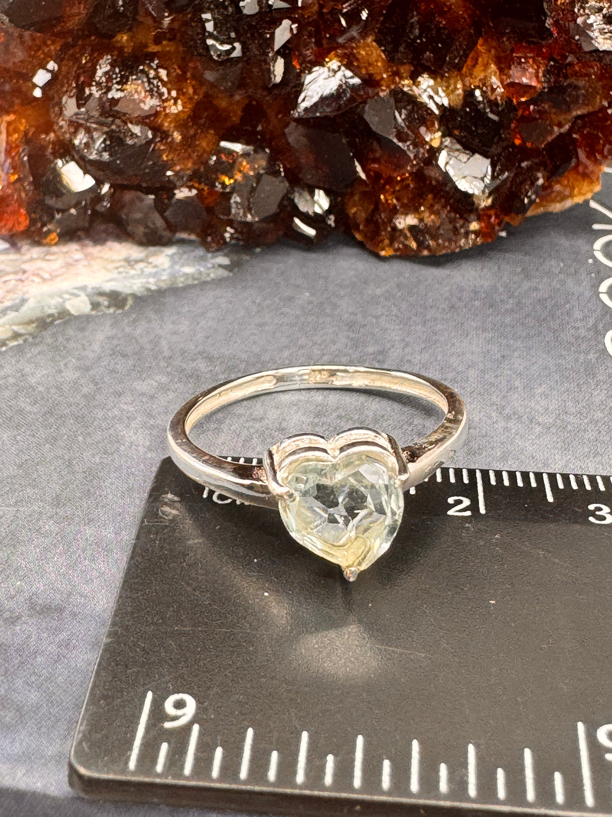 Blue Topaz Silver Ring Size 10 - "I communicate my thoughts with confidence and clarity."