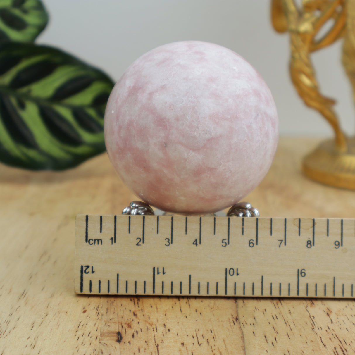 Pink Opal Sphere – 366g | 6.5cm | Emotional Healing & Heart Energy