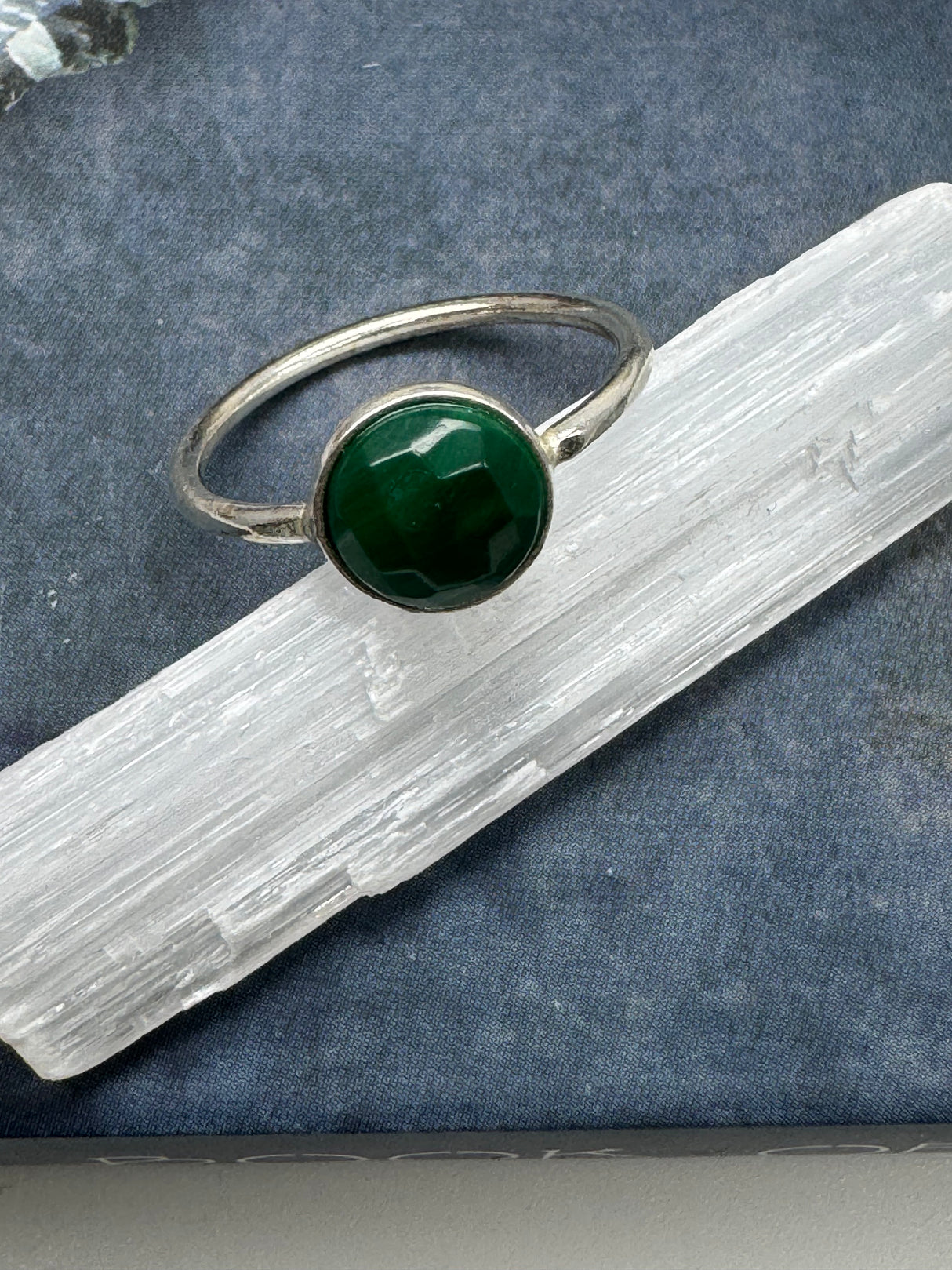 Malachite Sterling Silver Ring