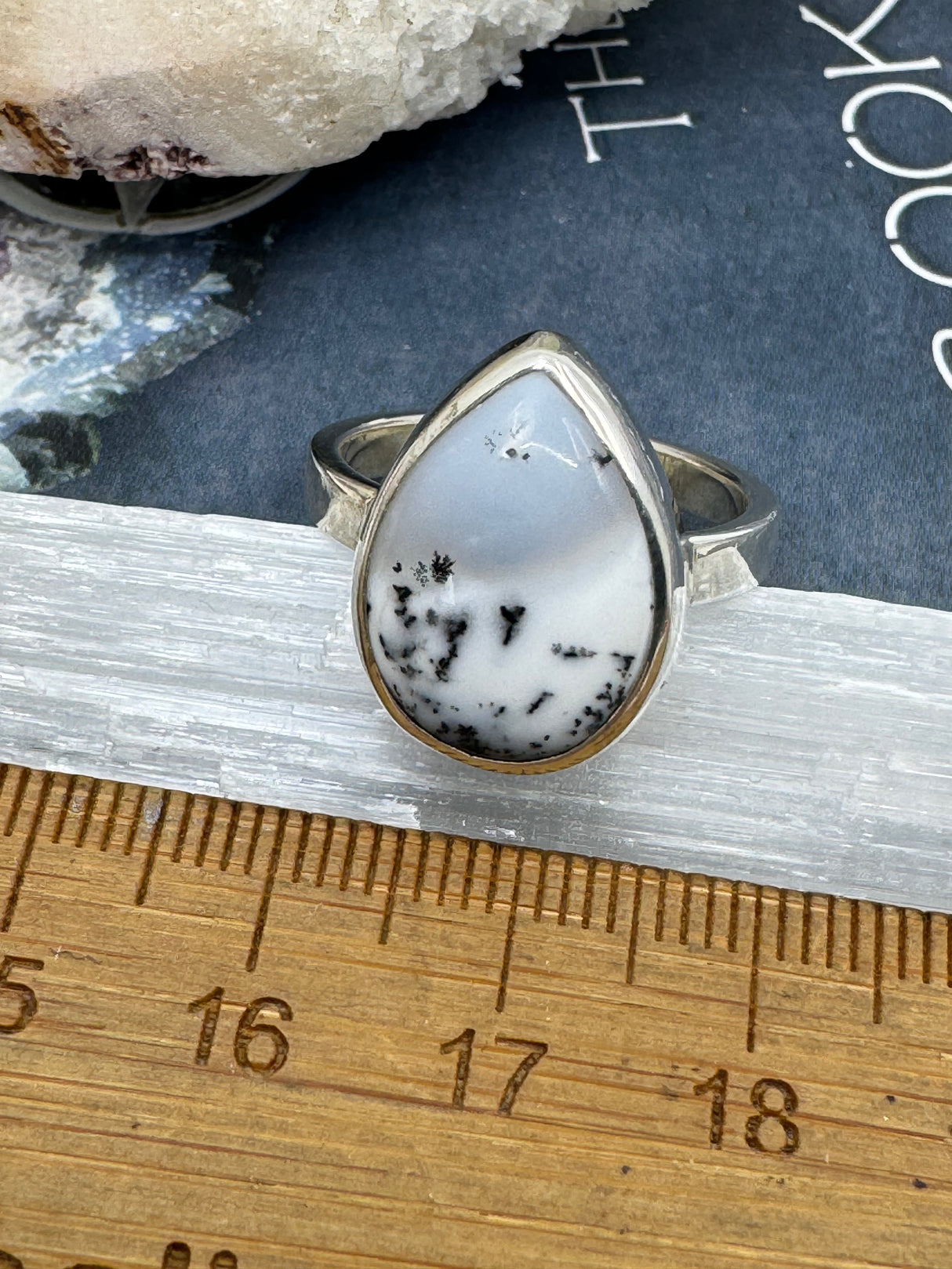 Dendritic Agate Ring Size 7 - Earth Healer