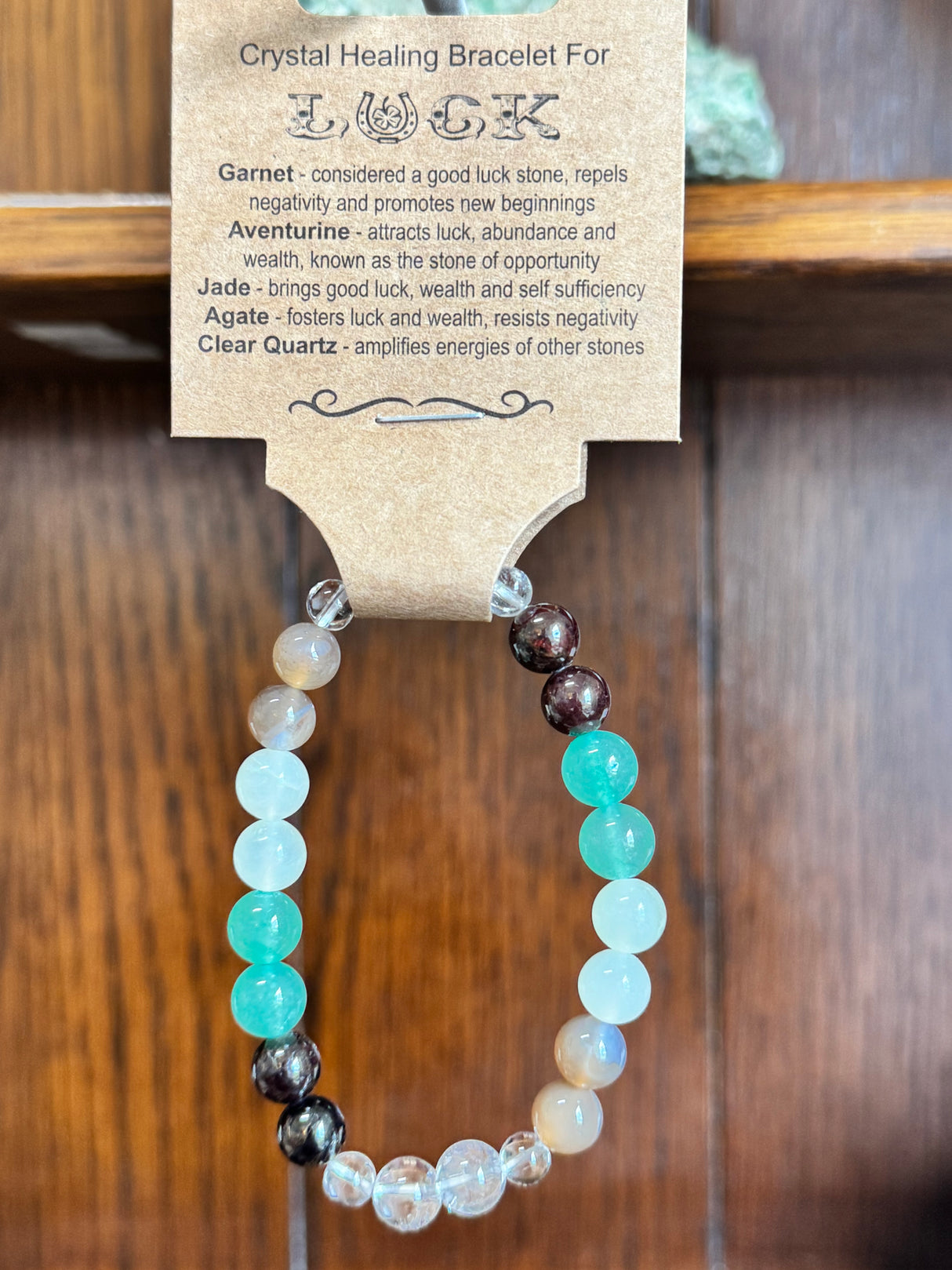 Crystal Healing Bracelet for Luck