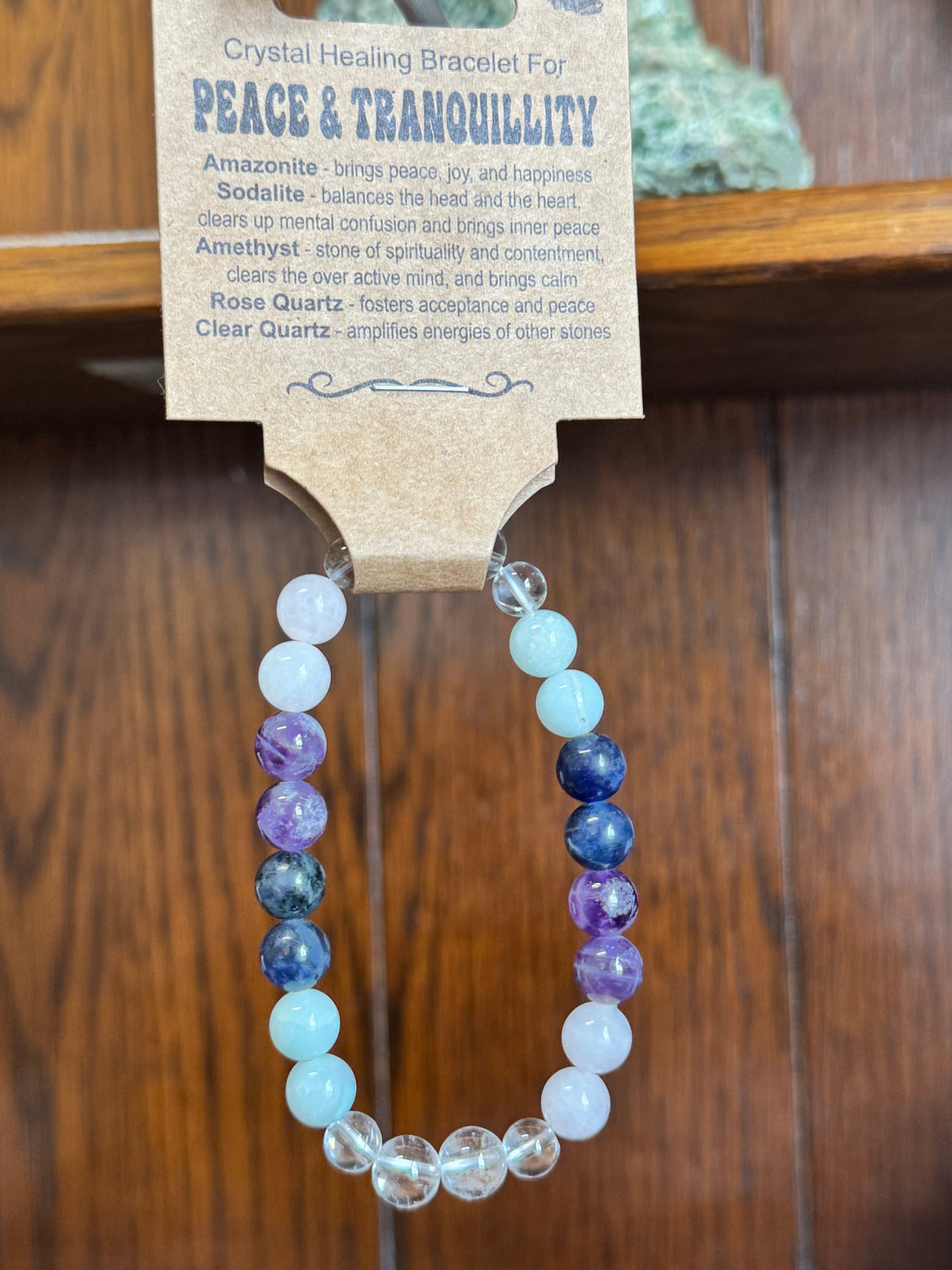 Crystal Healing Bracelet for Peace and Tranquillity