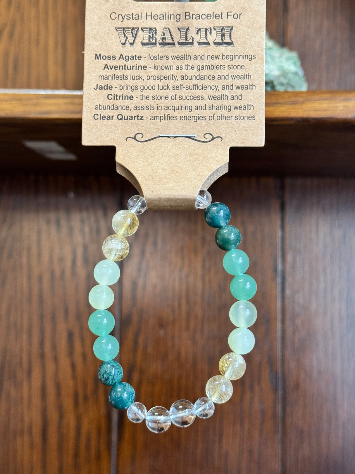 Crystal Healing Bracelet for Wealth