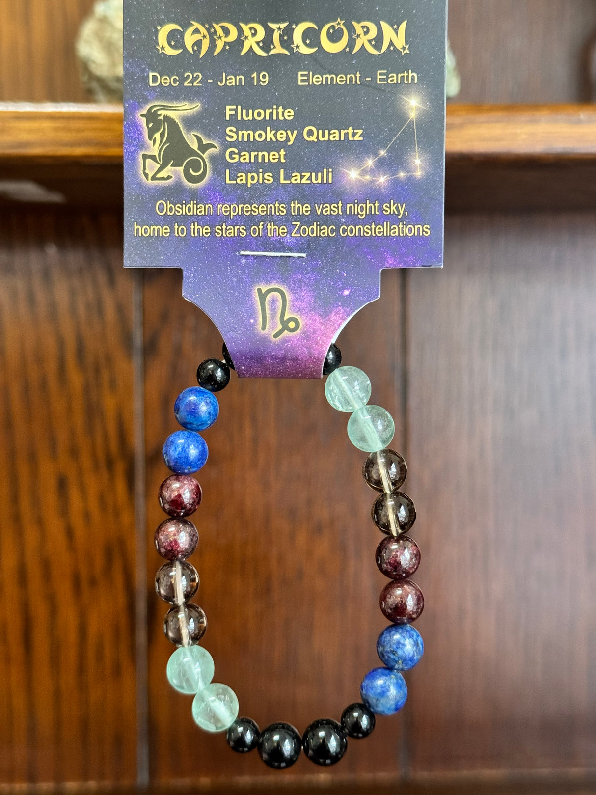 Zodiac Crystal Bracelet for Capricorn