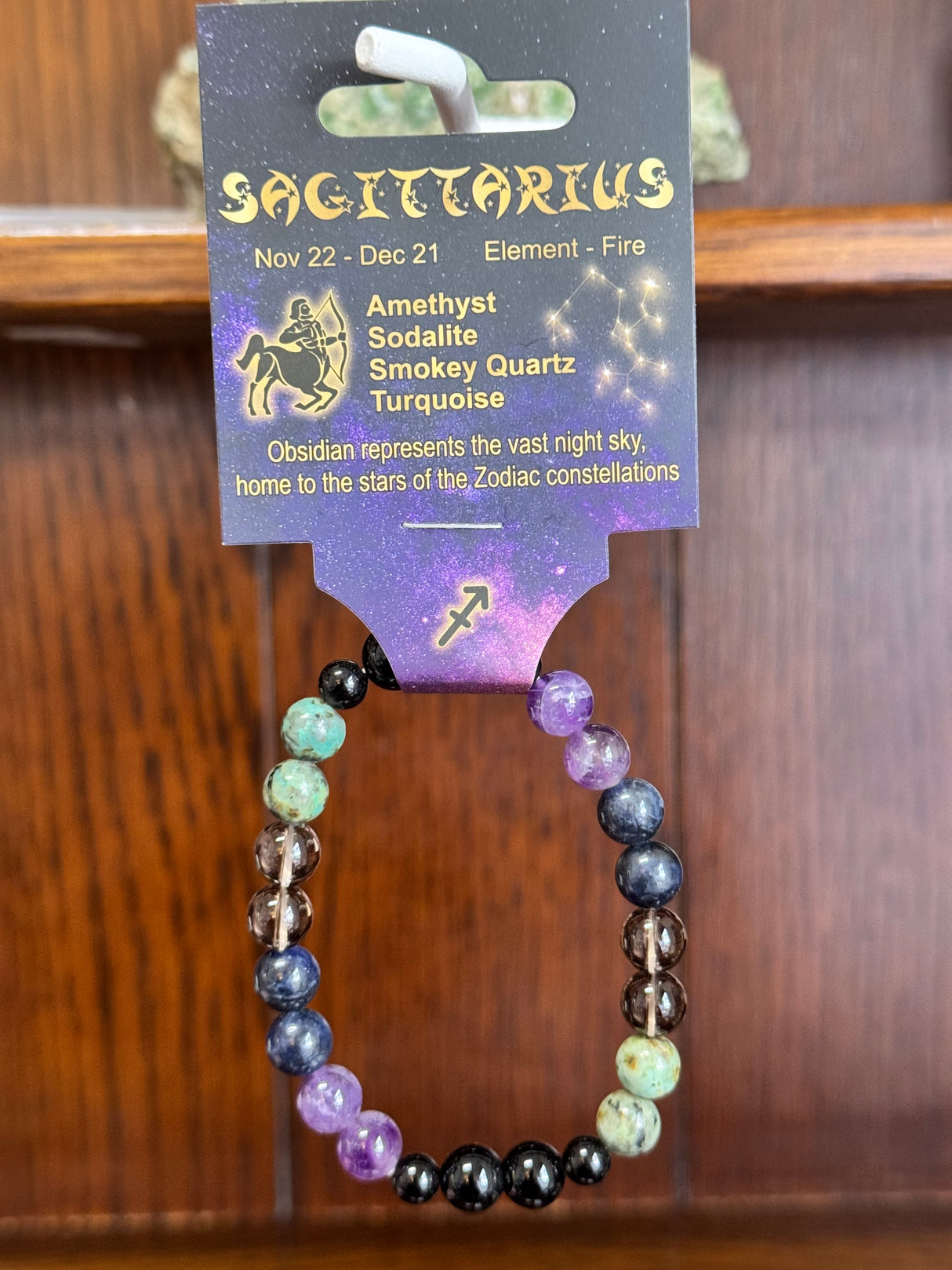 Zodiac Crystal Bracelet for Sagittarius