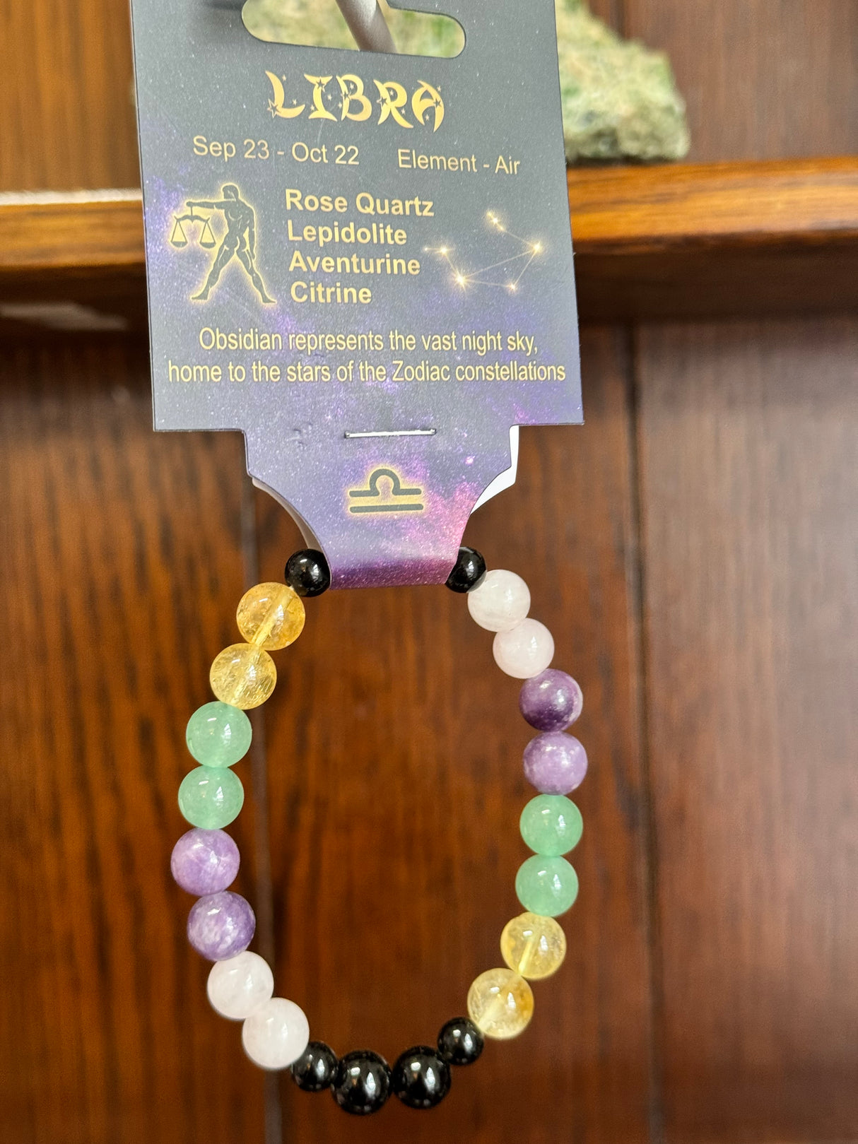 Zodiac Crystal Bracelet for Libra