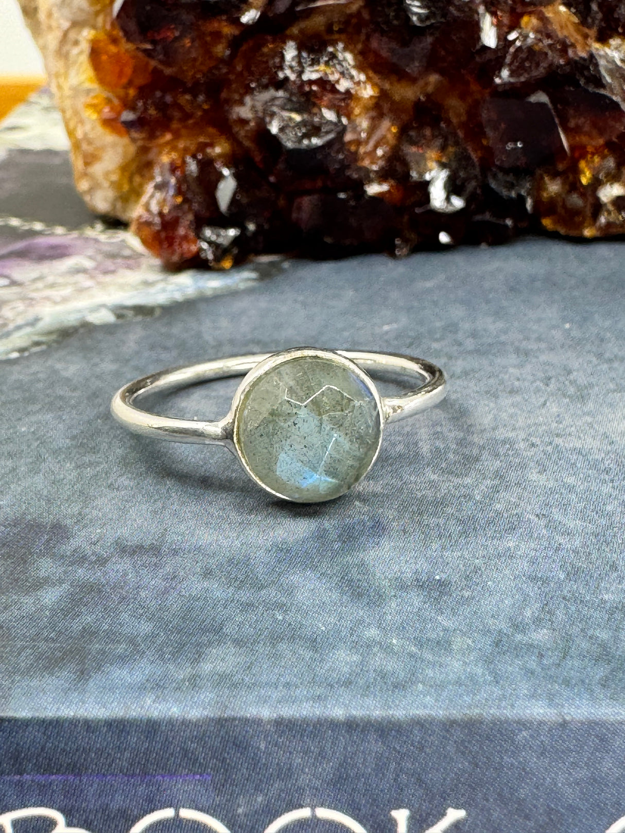Labradorite Silver Ring - “I welcome change and transformation into my life.”