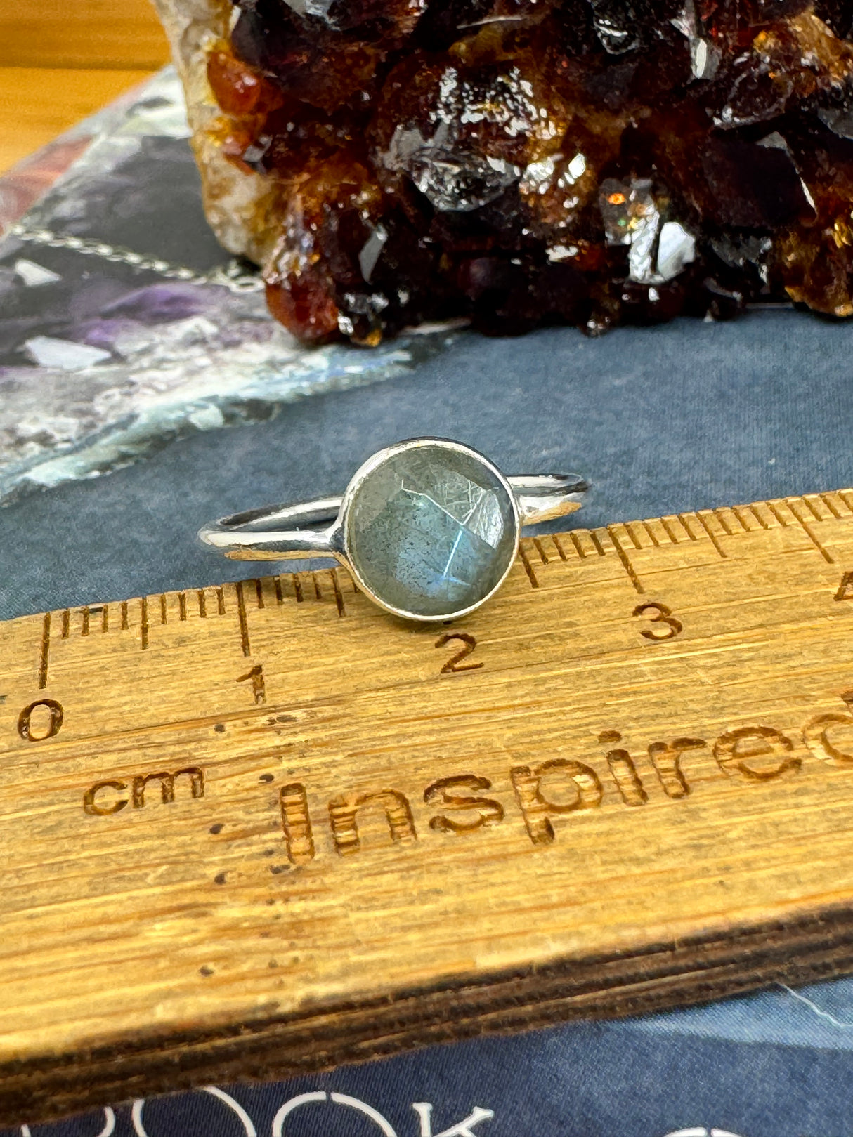 Labradorite Ring Size 5 - “I welcome change and transformation into my life.”