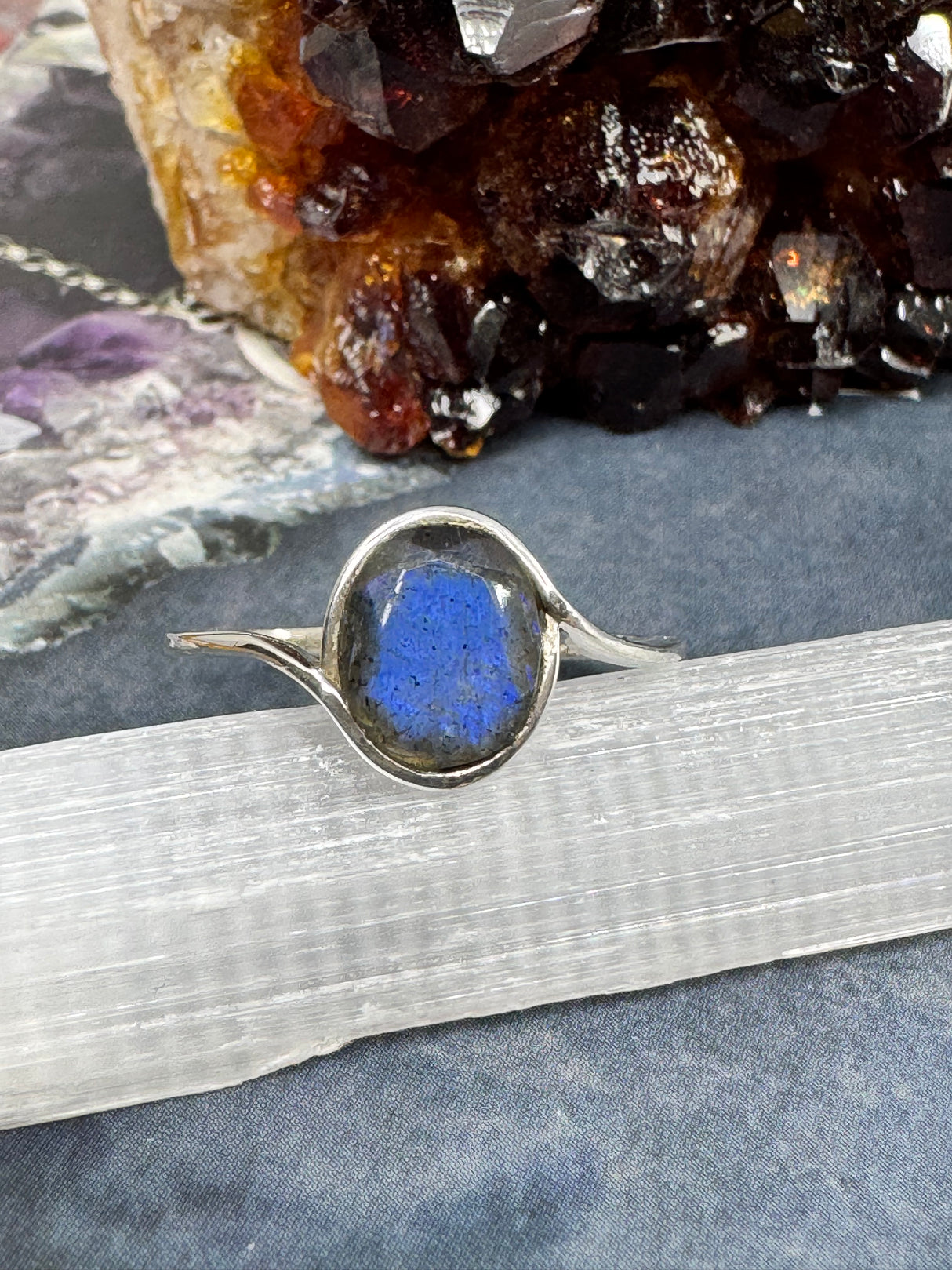 Labradorite Silver Ring on sale at Inspired By 3