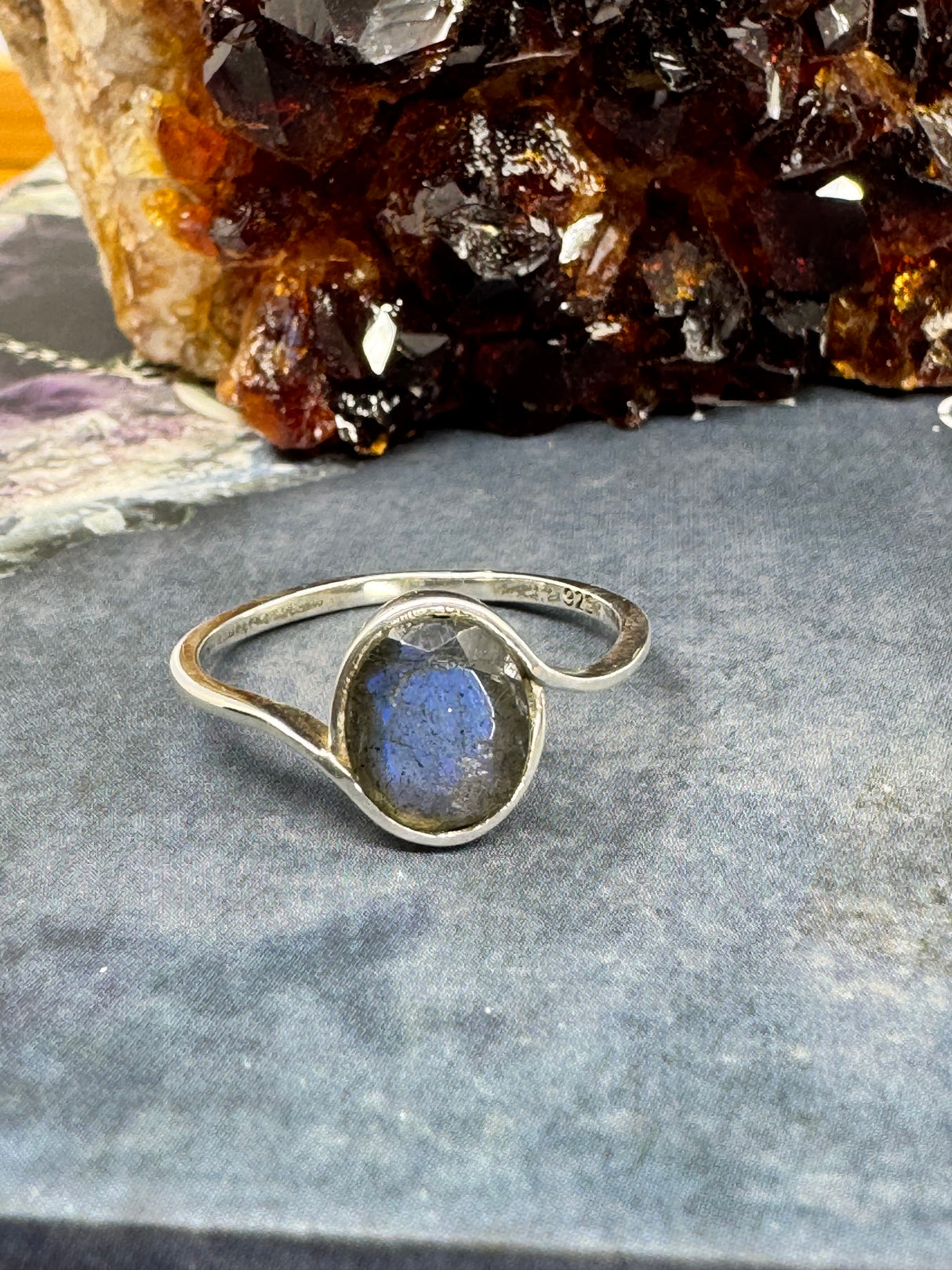 Labradorite Silver Ring on sale at Inspired By 3