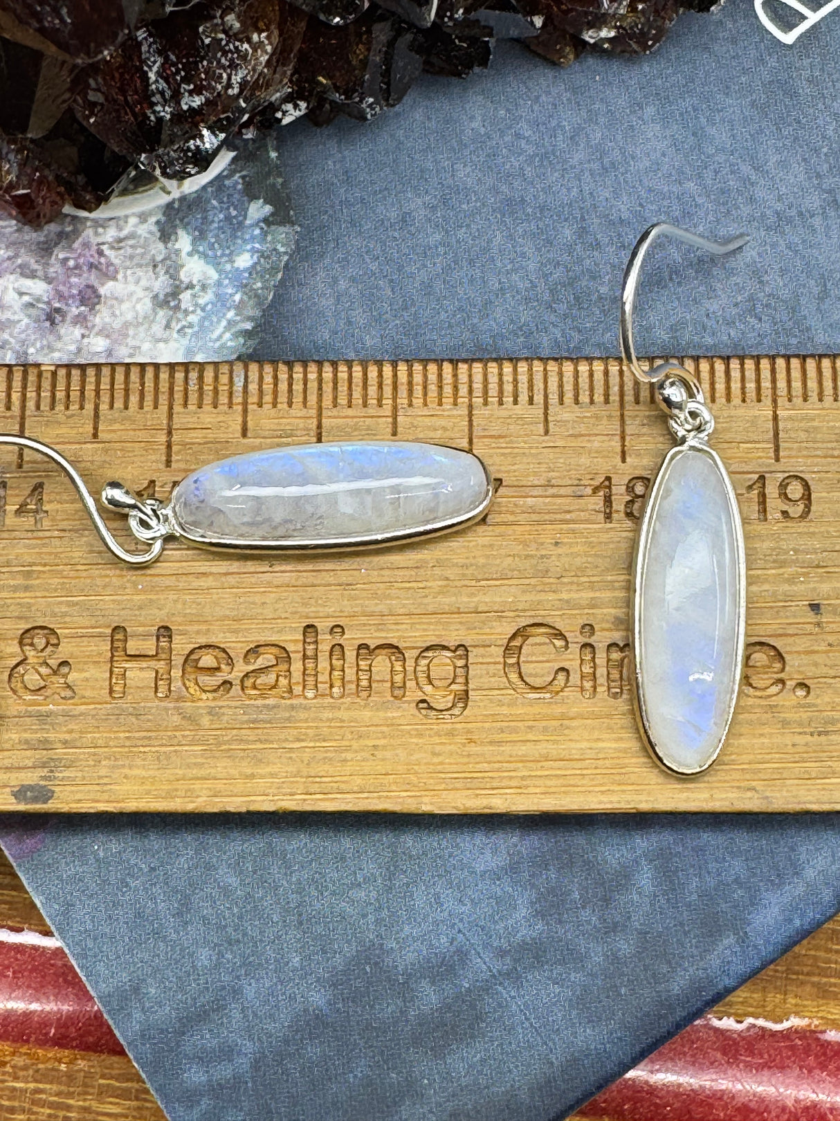 Moonstone Drop Silver Earrings - “My mind is open to new possibilities and opportunities”.