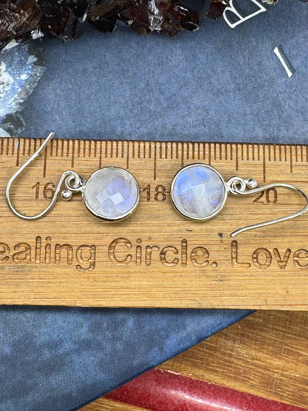 Moonstone Drop Silver Earrings - “My mind is open to new possibilities and opportunities”.