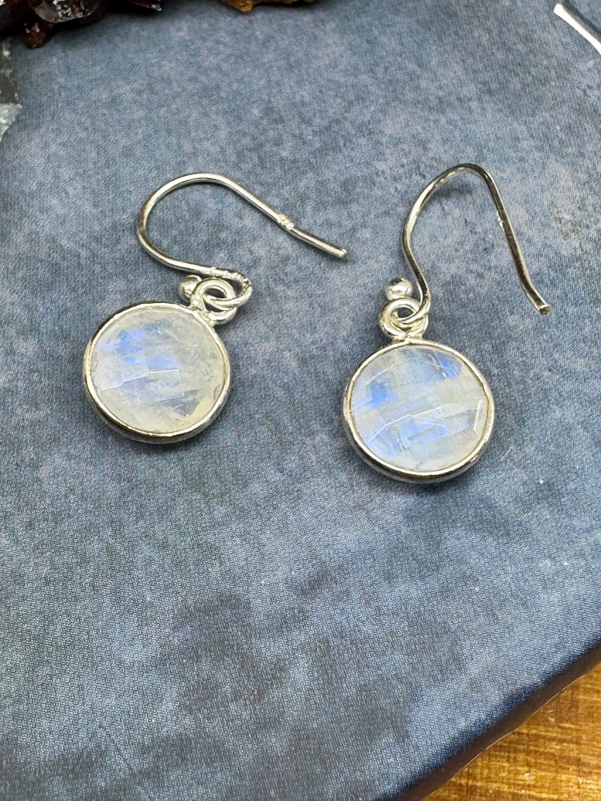 Moonstone Drop Silver Earrings - “My mind is open to new possibilities and opportunities”.