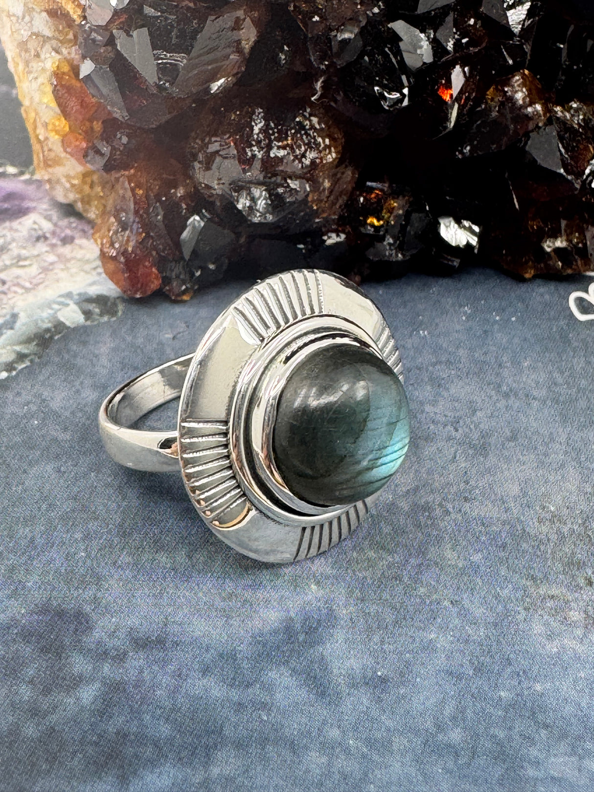 Labradorite Silver Ring on Sale at Inspired By 3 Australia