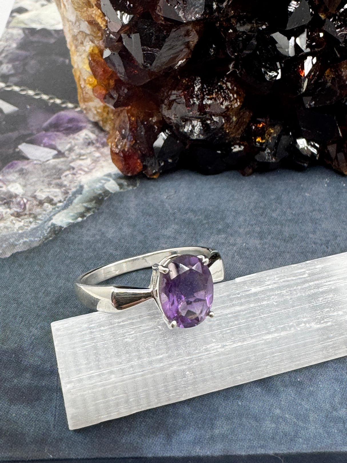 Amethyst Silver Ring on Sale at Inspired By 3 Australia