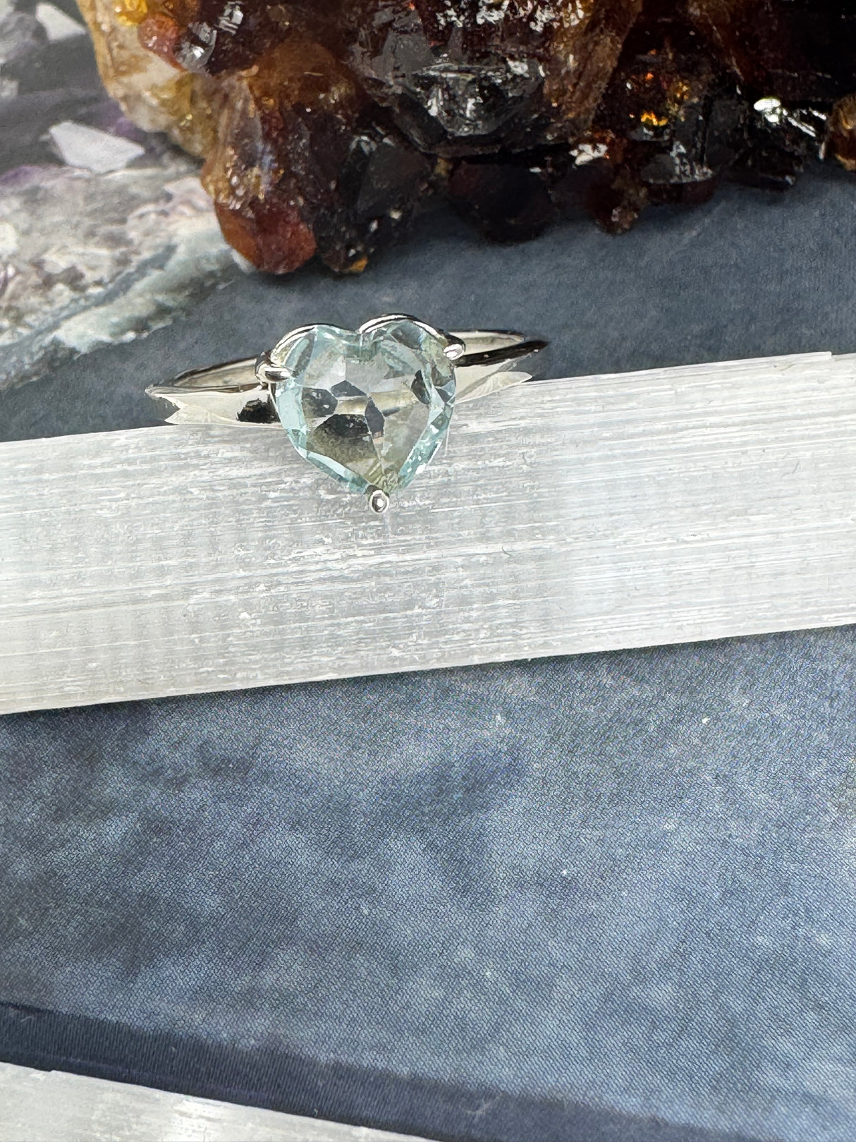 Blue Topaz Silver Ring Size 8 on sale at Inspired By 3 Australia