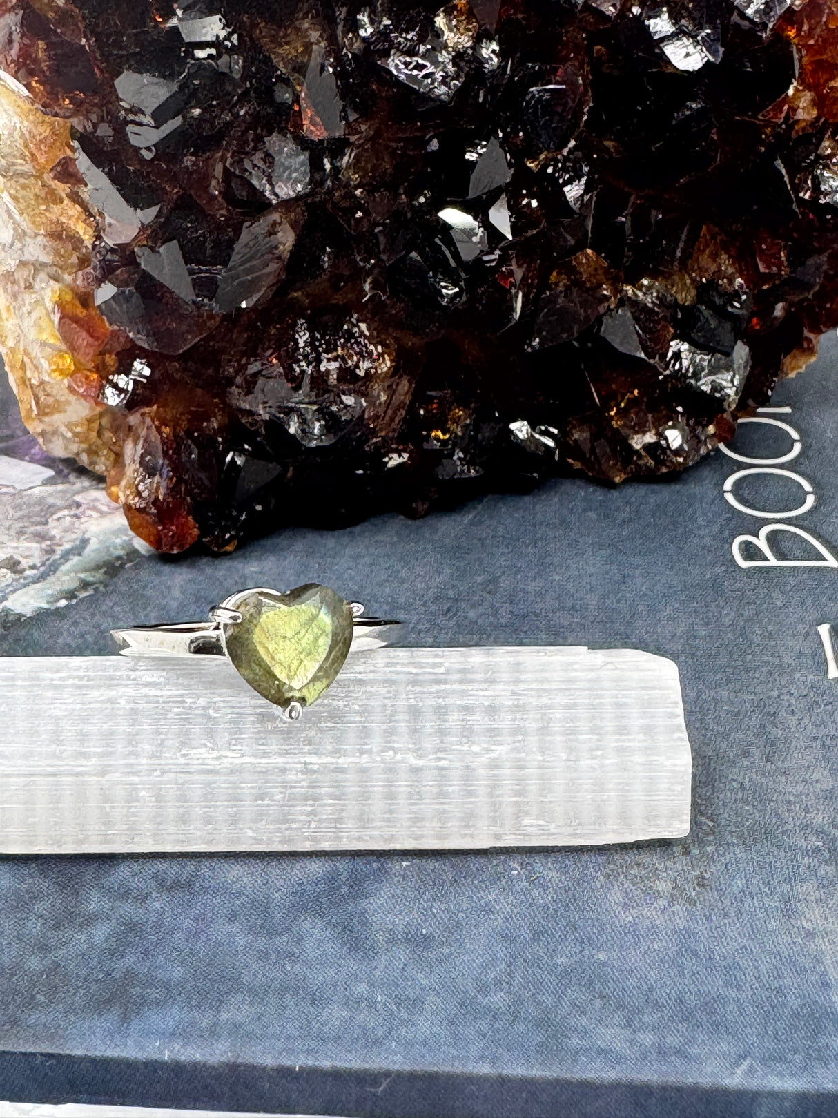 Labradorite Heart Shaped Silver Ring on Sale at Inspired By 3 Australia