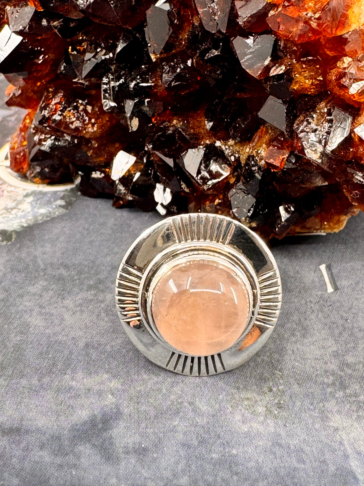 Rose Quartz Ring Size 11 - “I radiate love, beauty, confidence and grace”