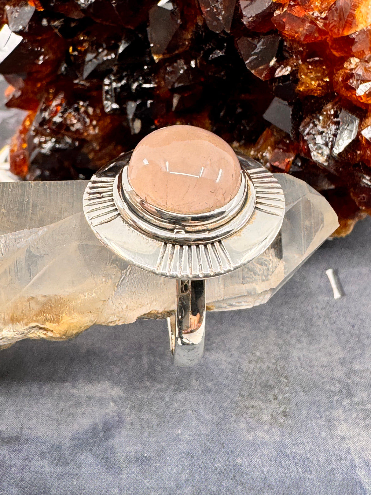 Rose Quartz Ring Size 11 - “I radiate love, beauty, confidence and grace”