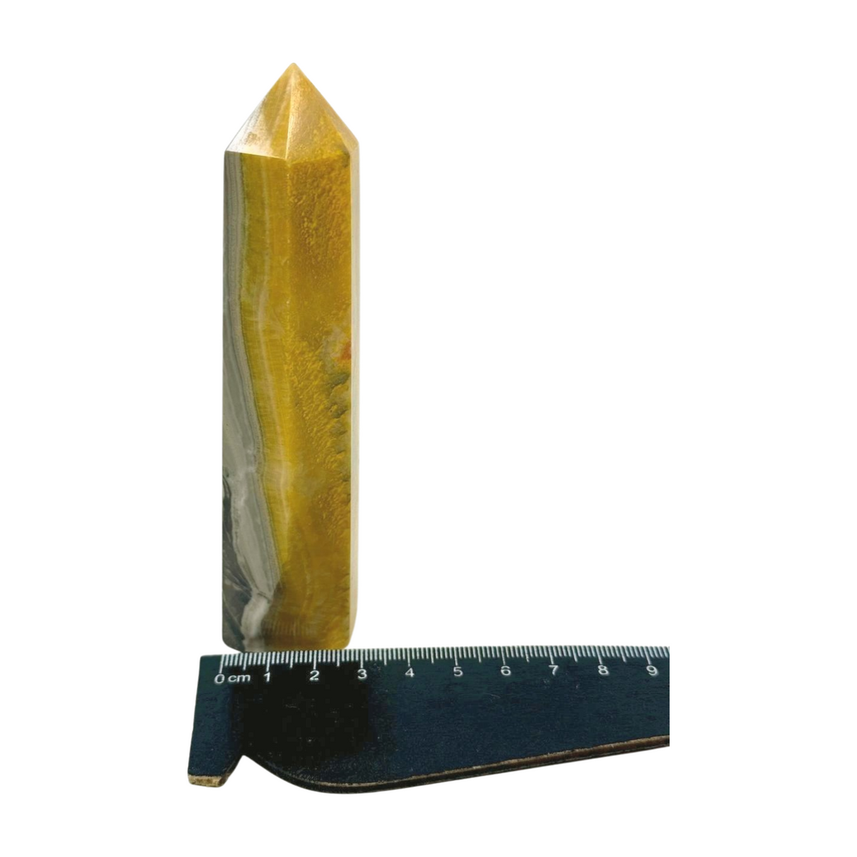 Bumble Bee Jasper Point 196g - "I am ready to manifest my greatest dreams and desires."