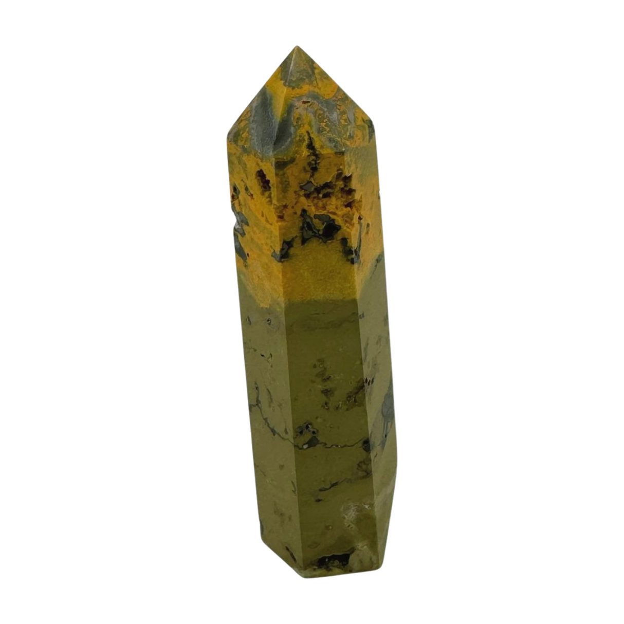 Bumble Bee Jasper Point 109g - "I am ready to manifest my greatest dreams and desires."
