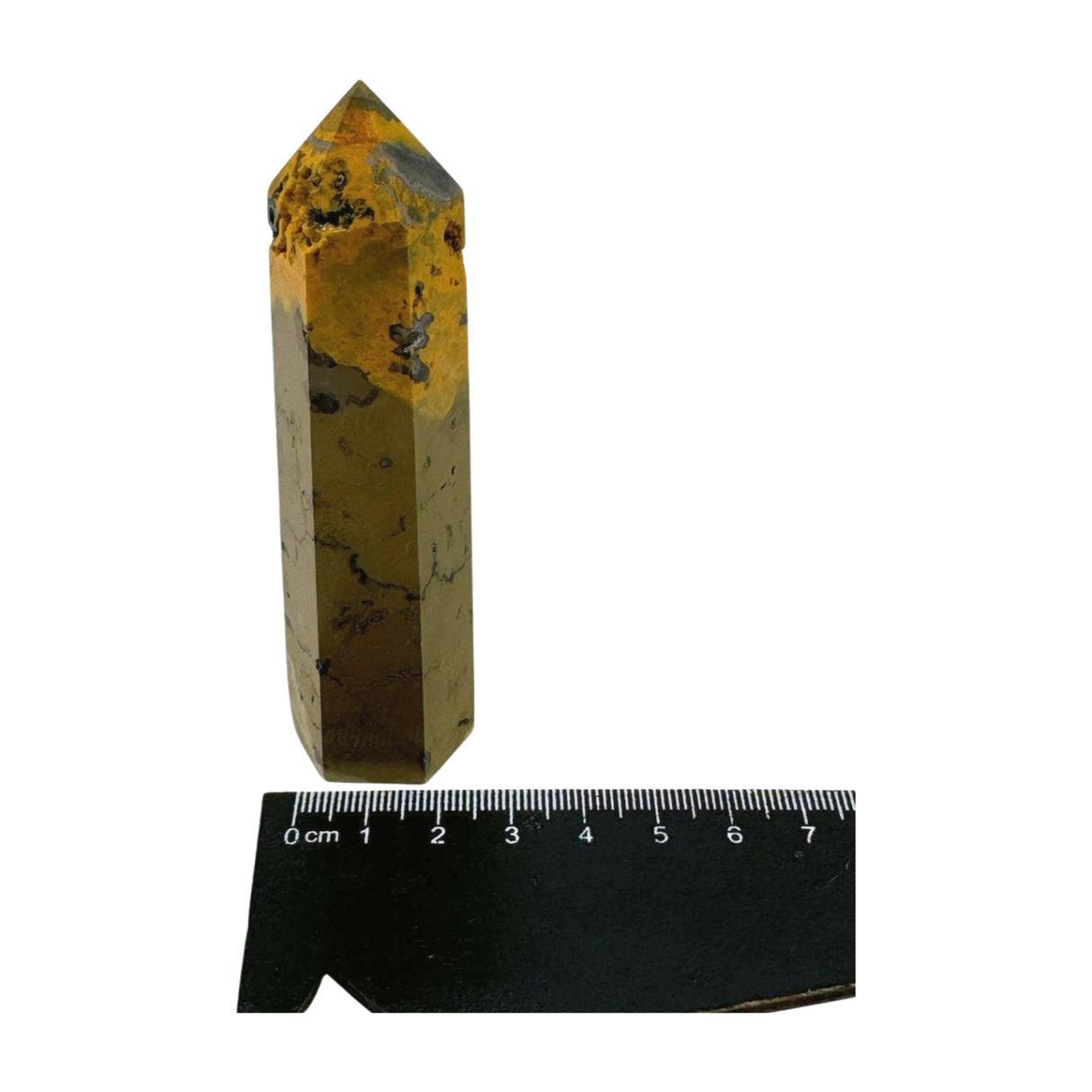 Bumble Bee Jasper Point 109g - "I am ready to manifest my greatest dreams and desires."