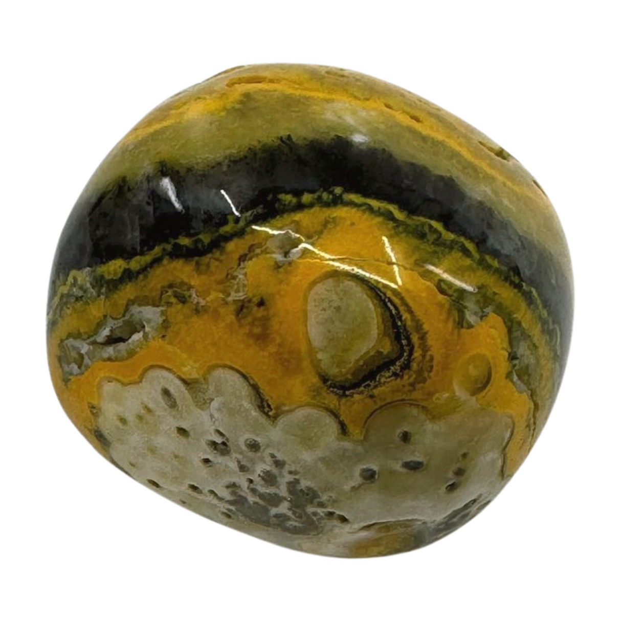 Bumble Bee Jasper Nugget - "I am ready to manifest my greatest dreams and desires."