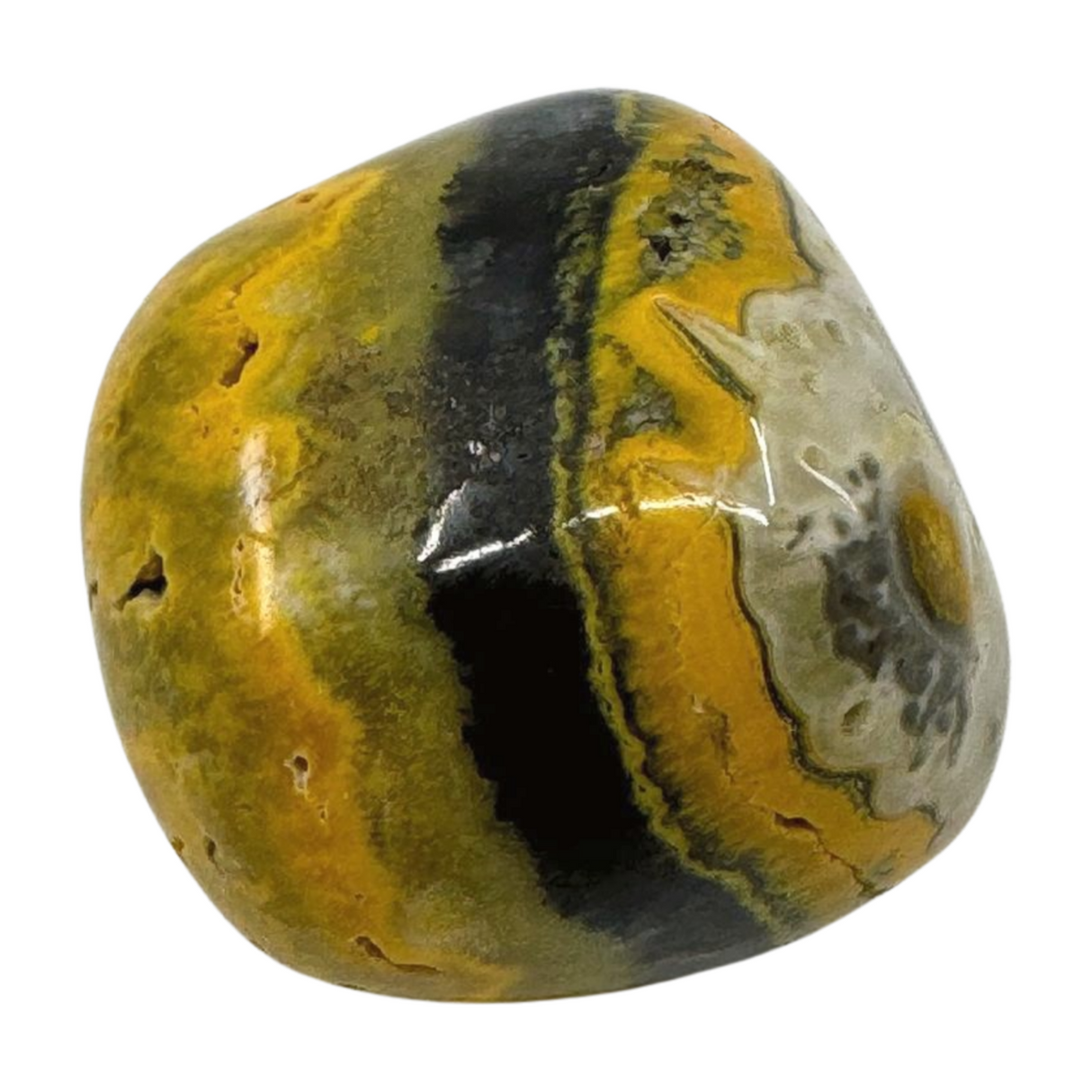 Bumble Bee Jasper Nugget - "I am ready to manifest my greatest dreams and desires."