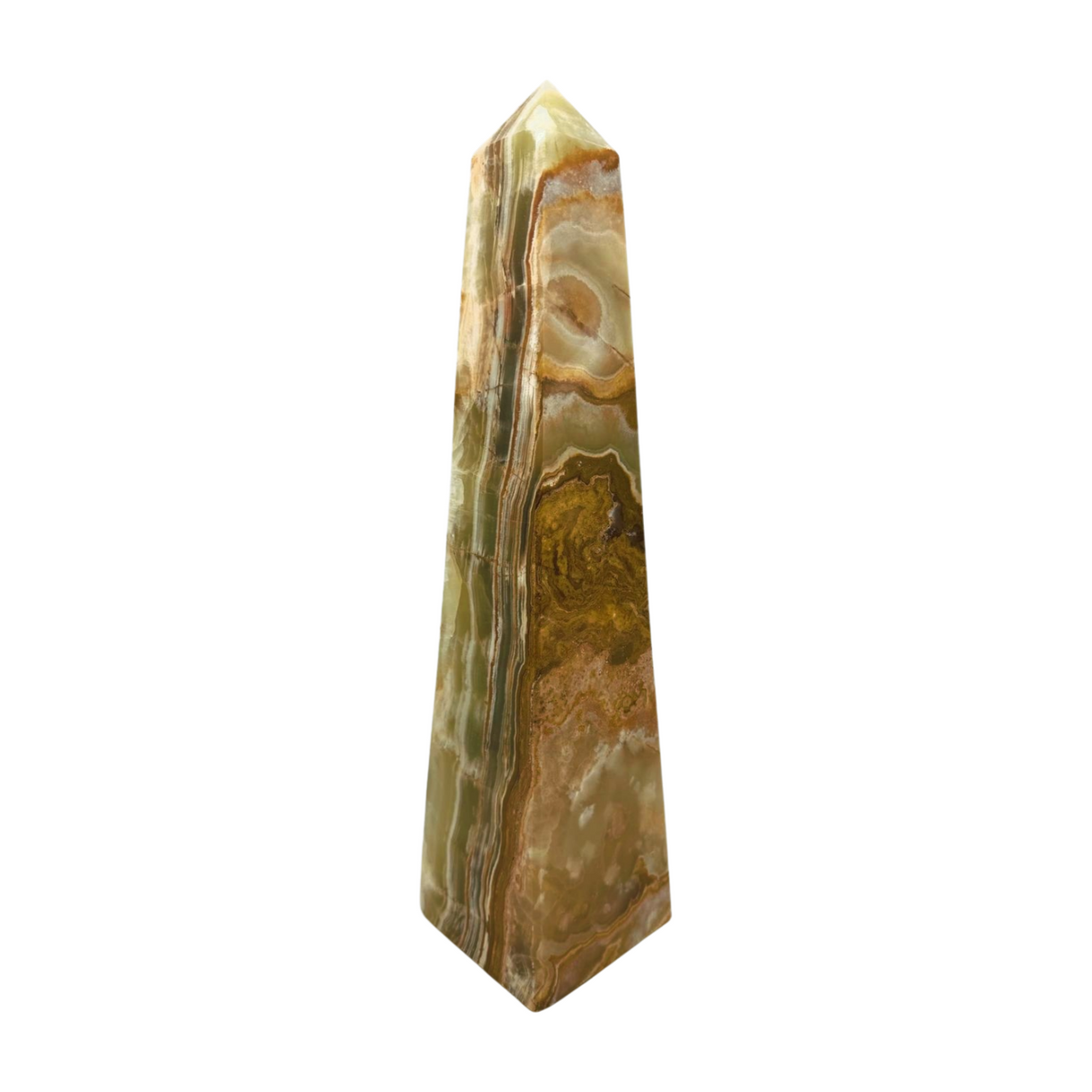 Green Onyx Tower. Large 6.4kilos 41cm - Inner Strength. Stress Relief.