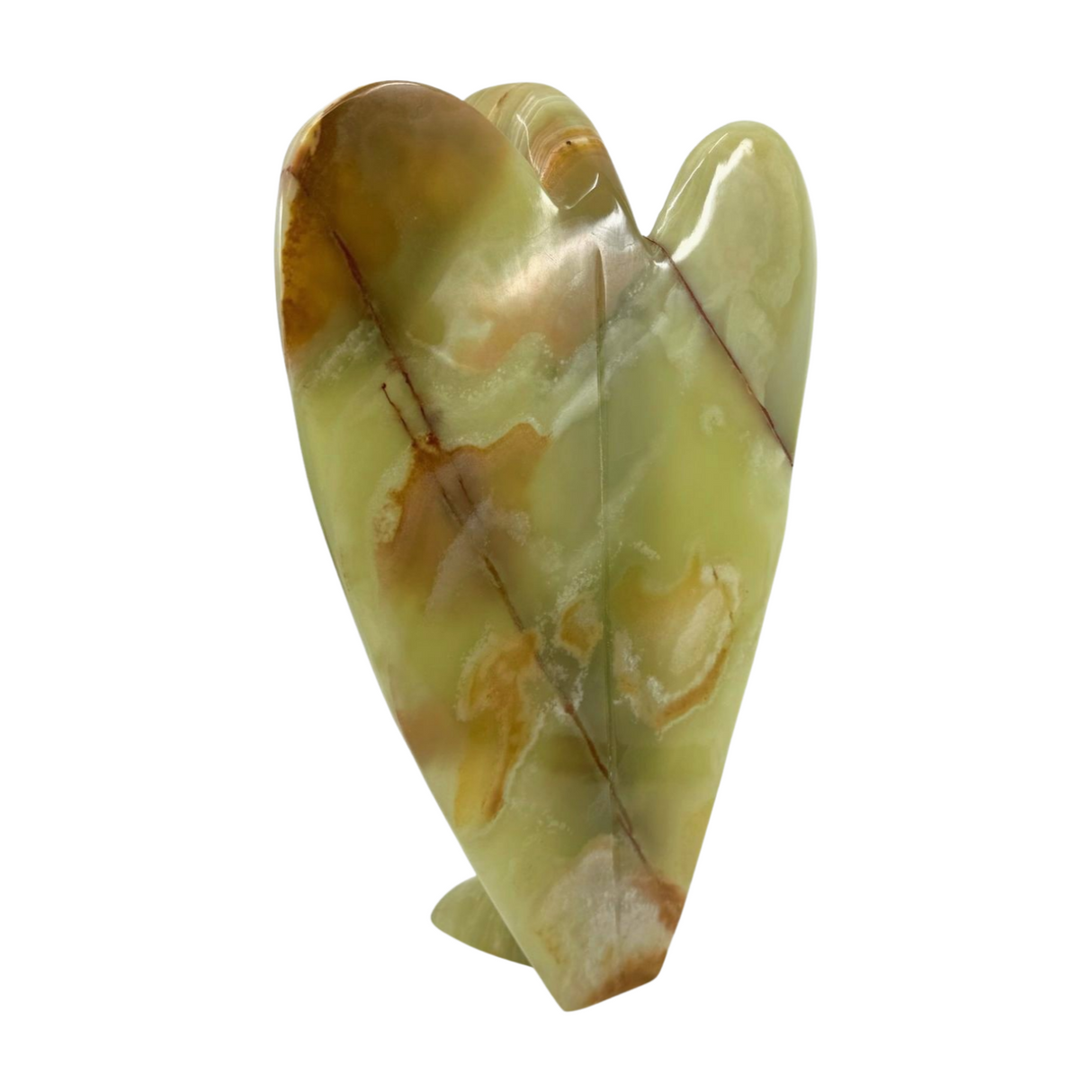 Green Onyx Angel Carving. Large 3kilos 36cm - Inner Strength. Stress Relief.
