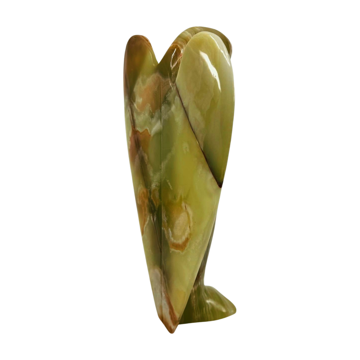 Green Onyx Angel Carving. Large 3kilos 36cm - Inner Strength. Stress Relief.