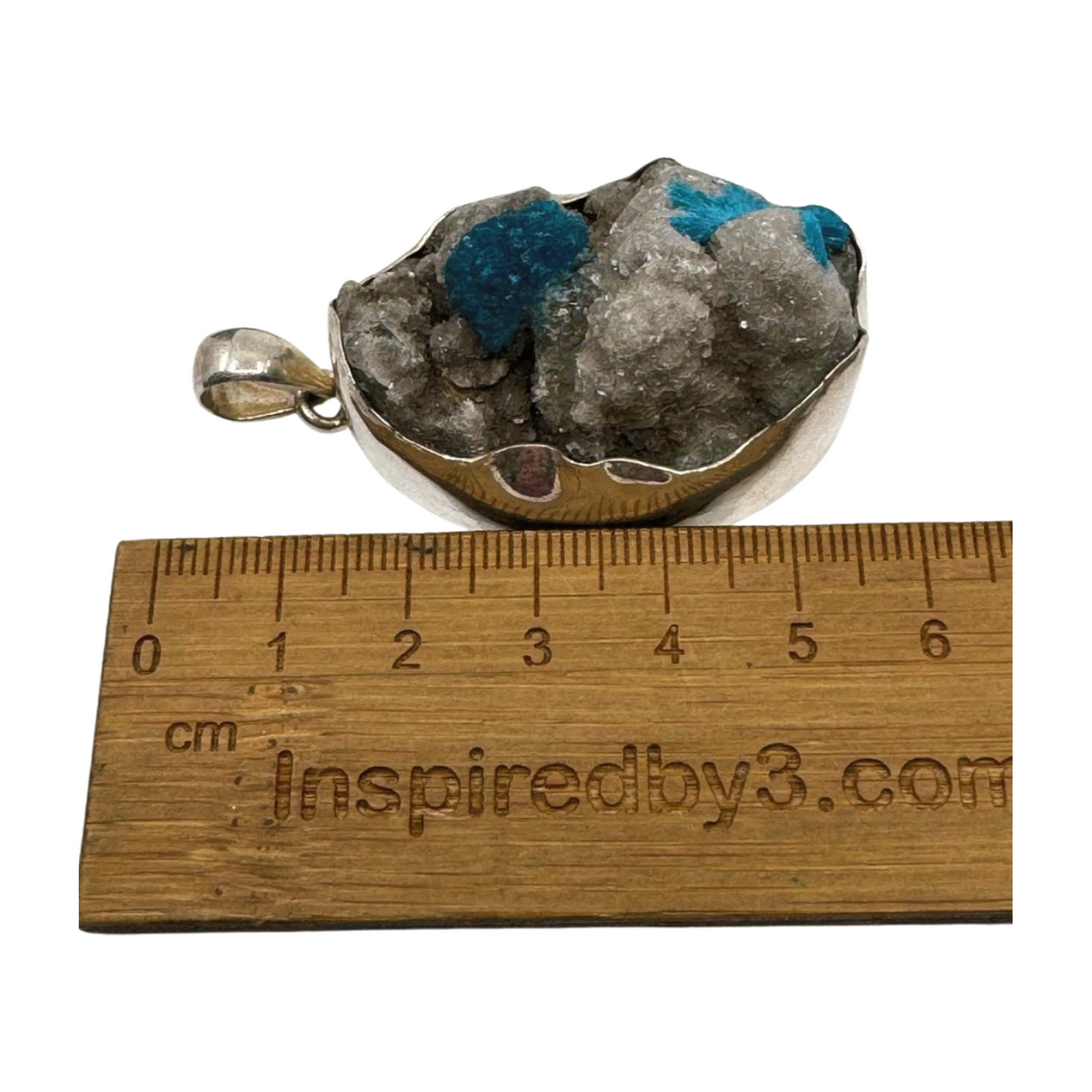 Cavansite XL Silver Pendant - Significant Life Changes