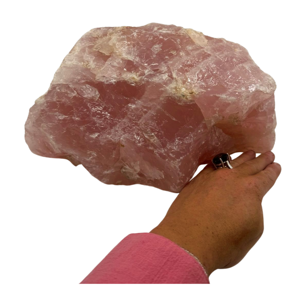 Rose Quartz Chunk HUGE 8.705kilos - “I radiate love, beauty, confidence and grace”.