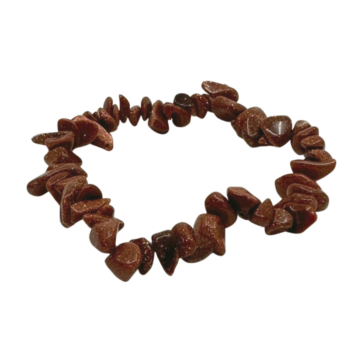 Goldstone Chip Bracelet - "I am successful and abundant in all areas of my life."