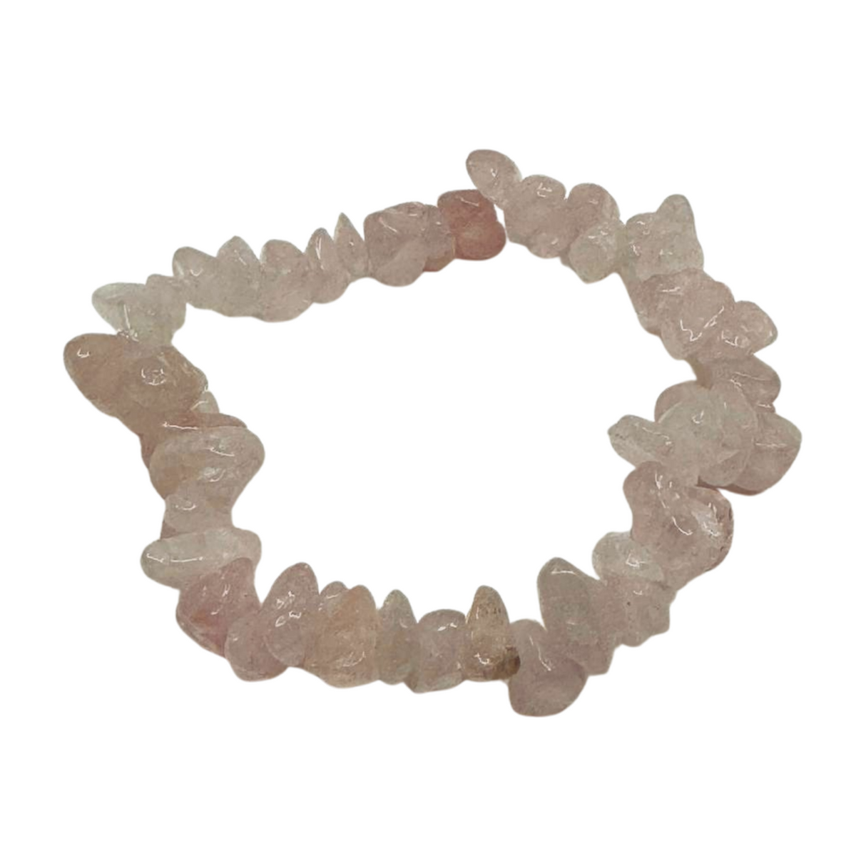 Rose Quartz Chip Bracelet - “I radiate love, beauty, confidence and grace”