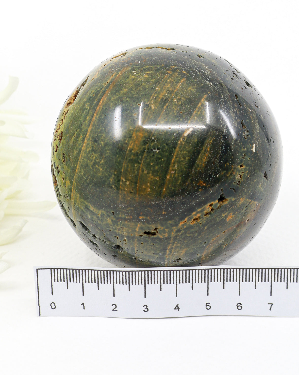 Natural Ocean Jasper Sphere 608g | 7cm Ocean Jasper Crystal Sphere for Joy, Emotional Healing & Inner Peace