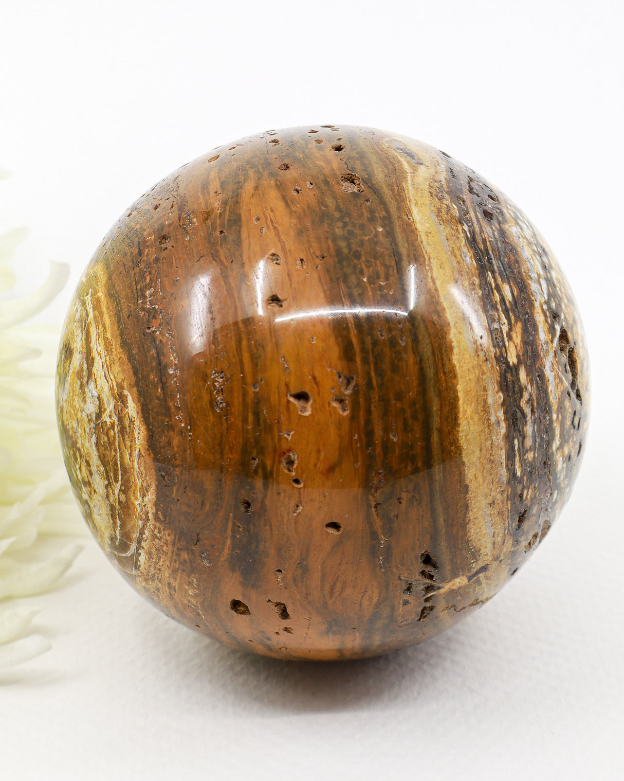 Natural Ocean Jasper Sphere 966g | Emotional Healing, Joy & Inner Peace