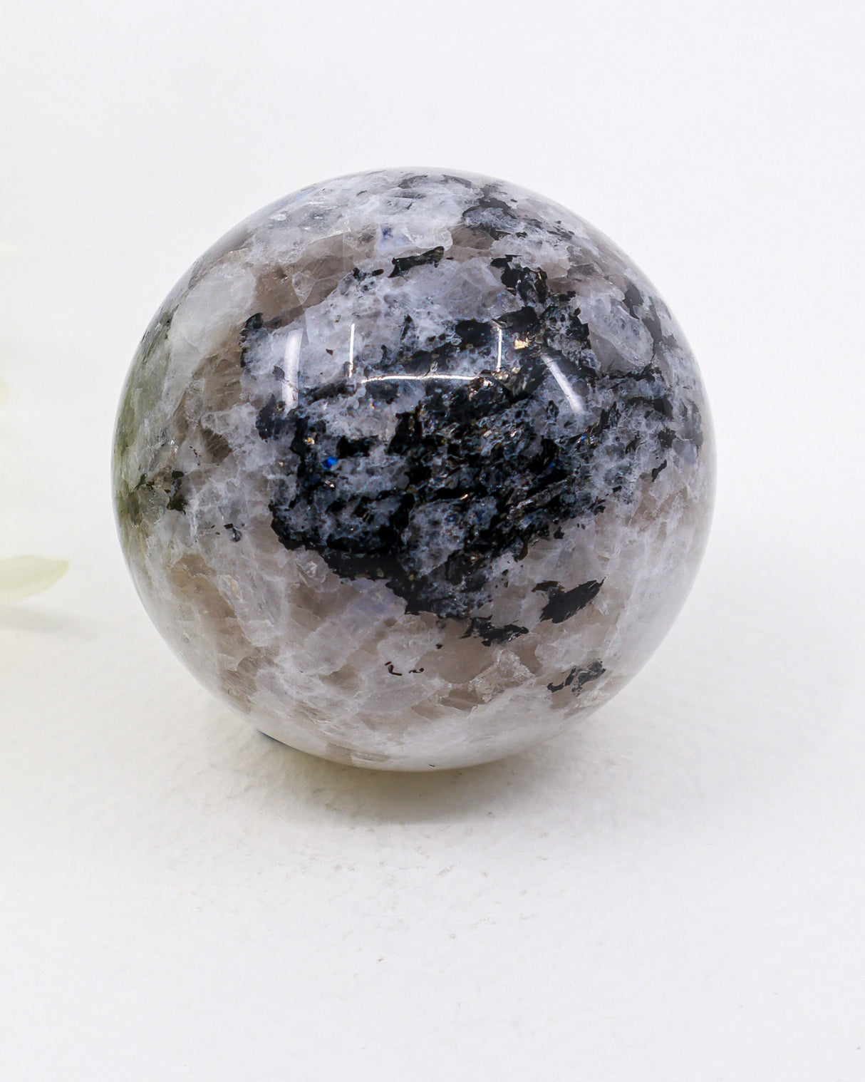Rainbow Moonstone Sphere – Moonlight of Intuition & Divine New Beginnings | 205g