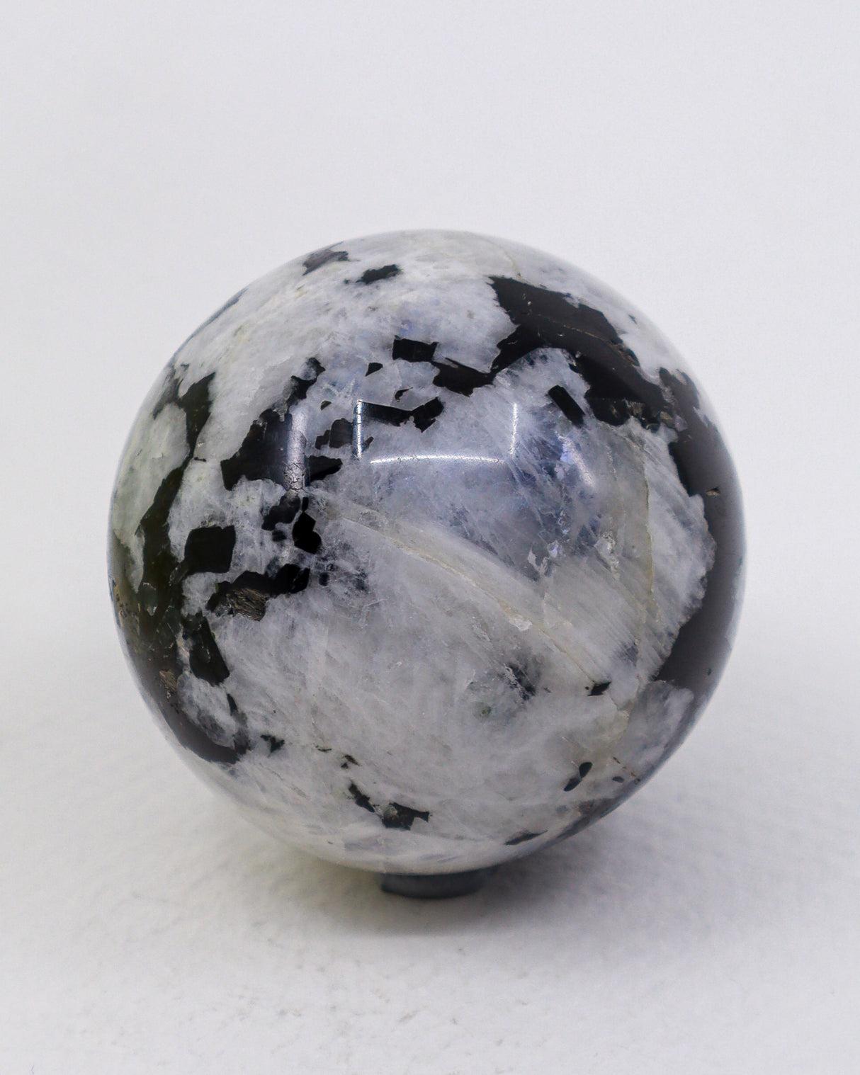 Rainbow Moonstone Sphere 140g - Lunar Veil