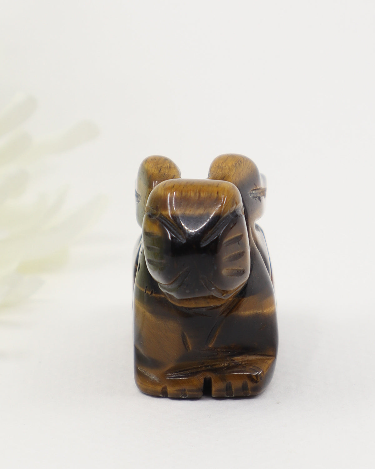 Tiger Eye Rabbit Crystal Carving – Abundance, Luck & Protection