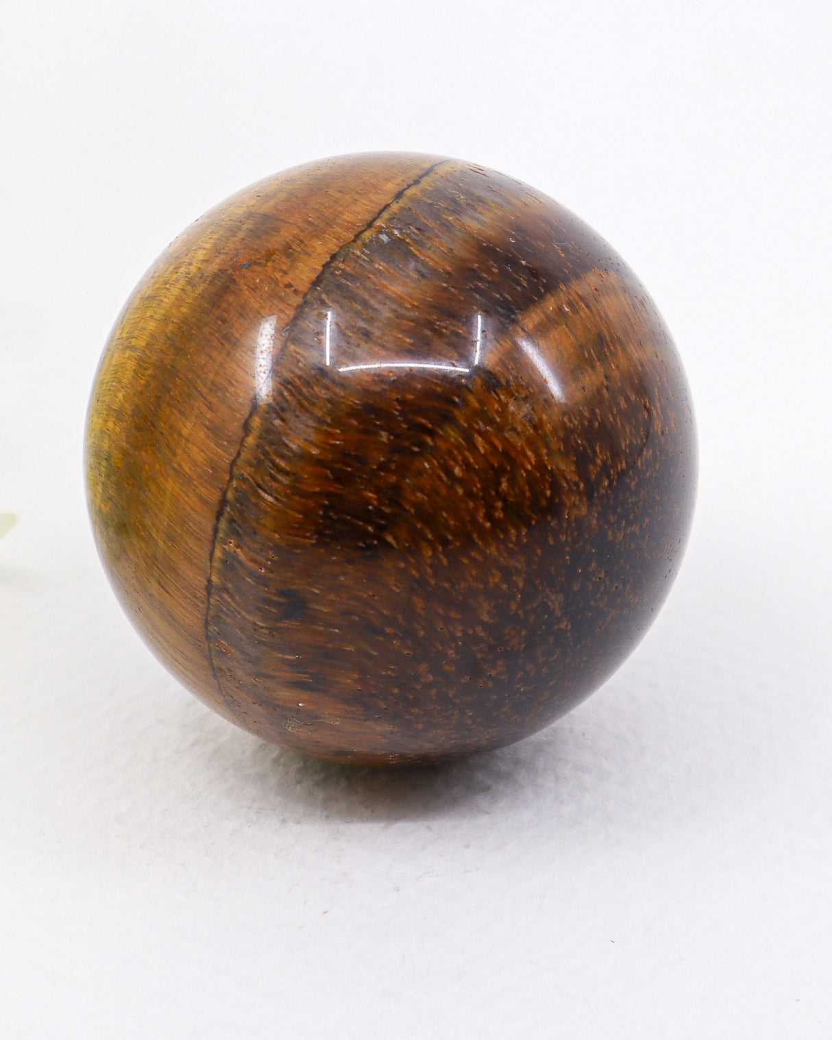 Tiger Eye Gold Sphere – Guardian of Inner Strength & the Golden Path | 210g