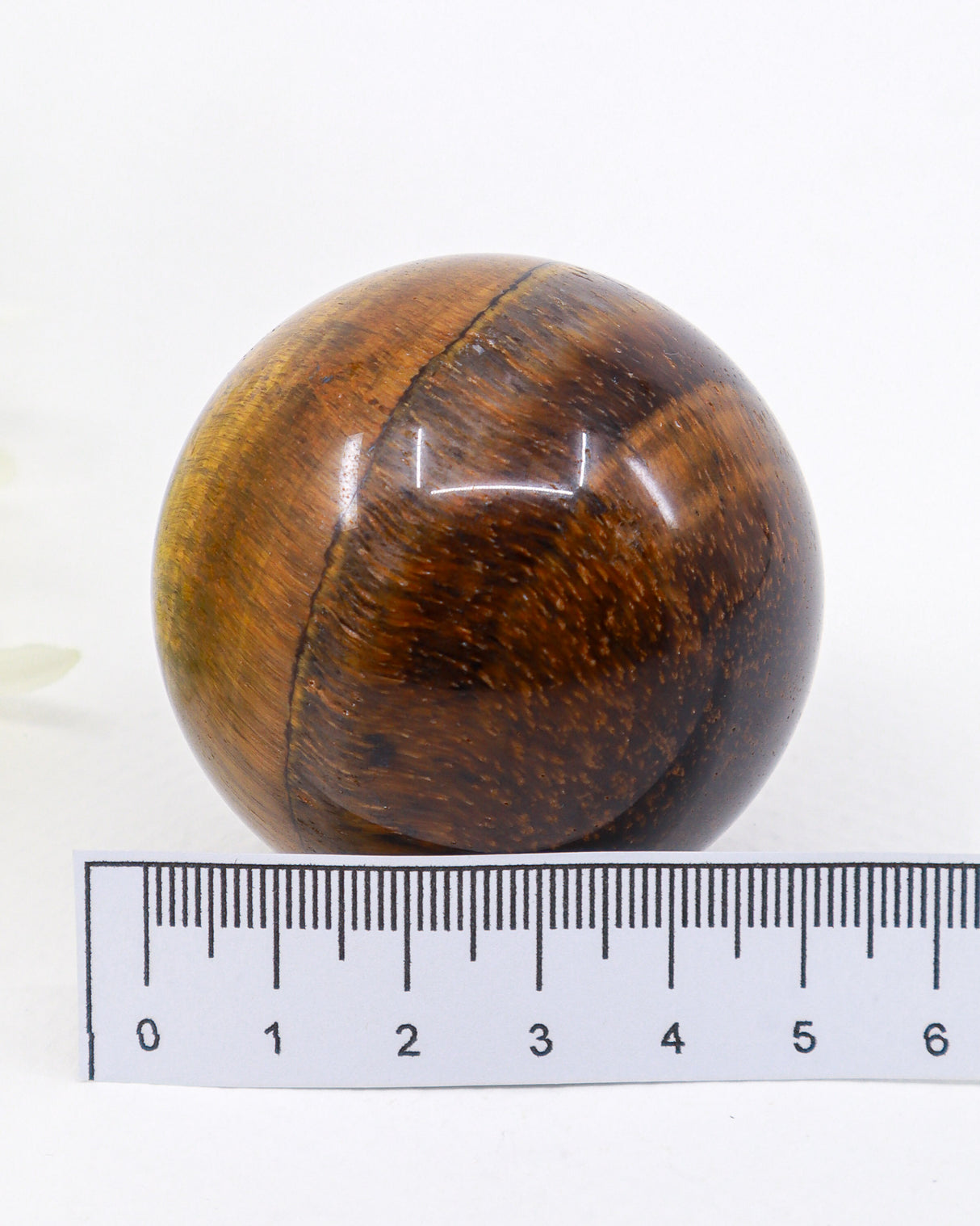 Tiger Eye Gold Sphere – Guardian of Inner Strength & the Golden Path | 210g