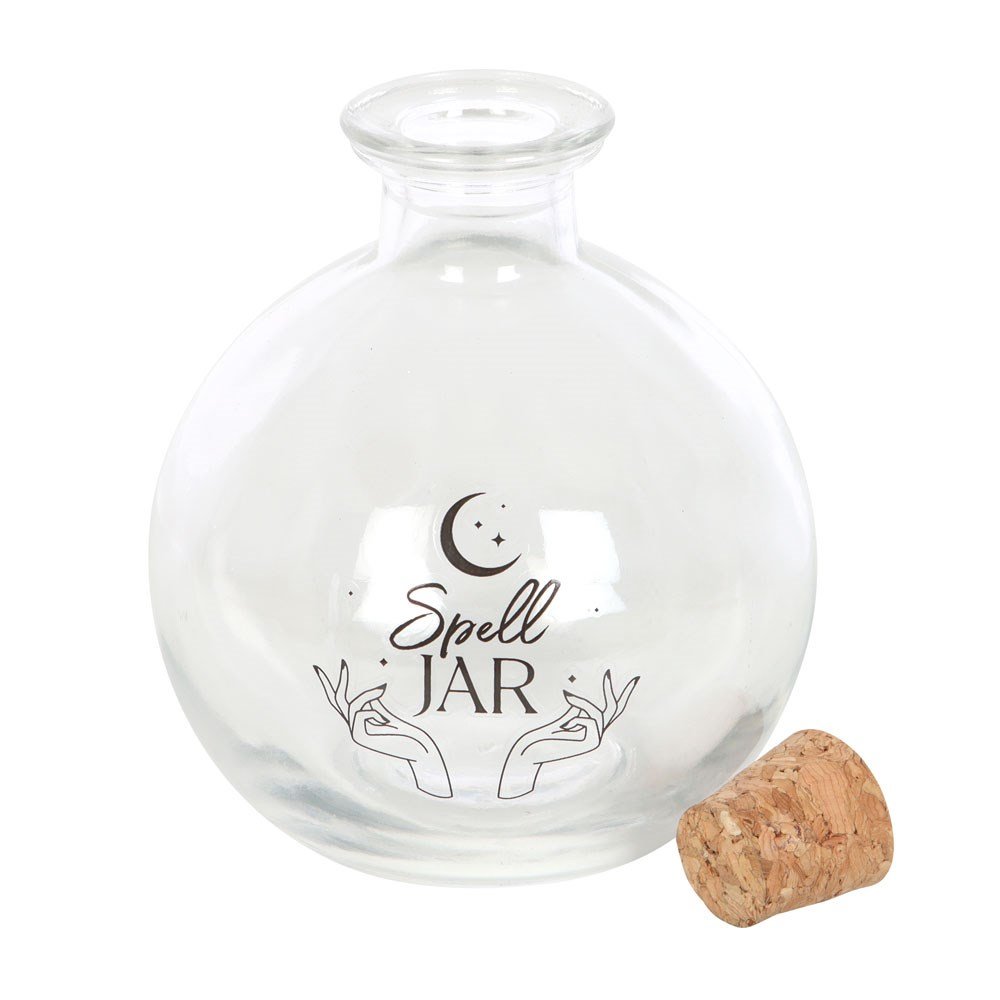 Glass Spell Jar with Recipe Booklet – 10cm