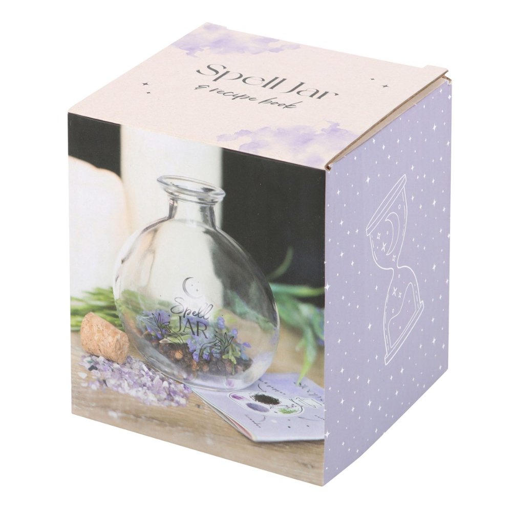 Glass Spell Jar with Recipe Booklet – 10cm